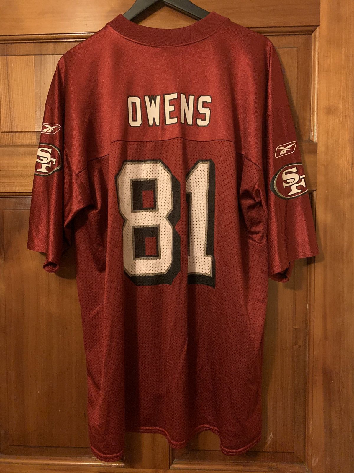 NFL × Vintage *RARE* Vintage Terrell Owens #81 San Francisco 49ers Jersey Size US XL / EU 56 / 4 - 2 Thumbnail