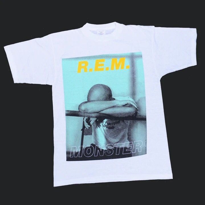 Vintage R.E.M. REM Monster 95 90s Vintage Tour TShirt Band Tee Grailed