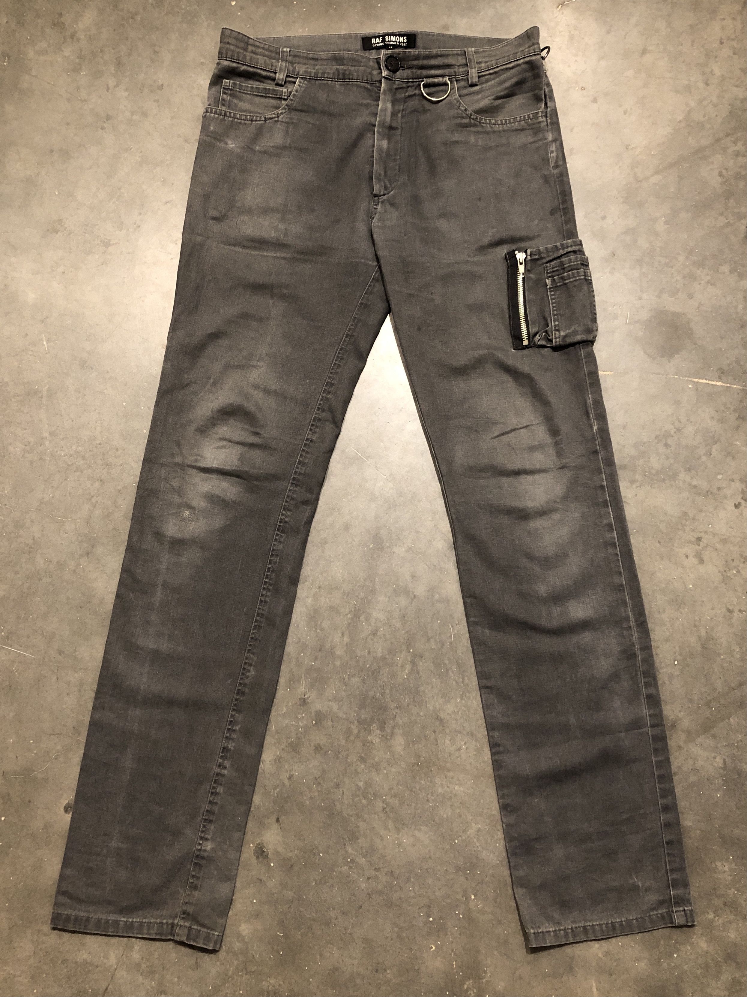 image of Raf Simons Ss02 Ma-1 Pants in Grey, Men's (Size 32)