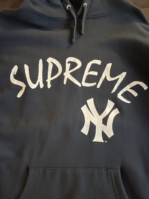 Supreme new york hoodie black hot sale