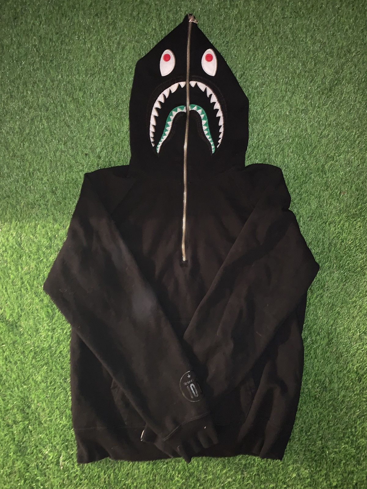 Bape Bape x Heineken 100 Half Zip Shark Hoodie Size XL Grailed