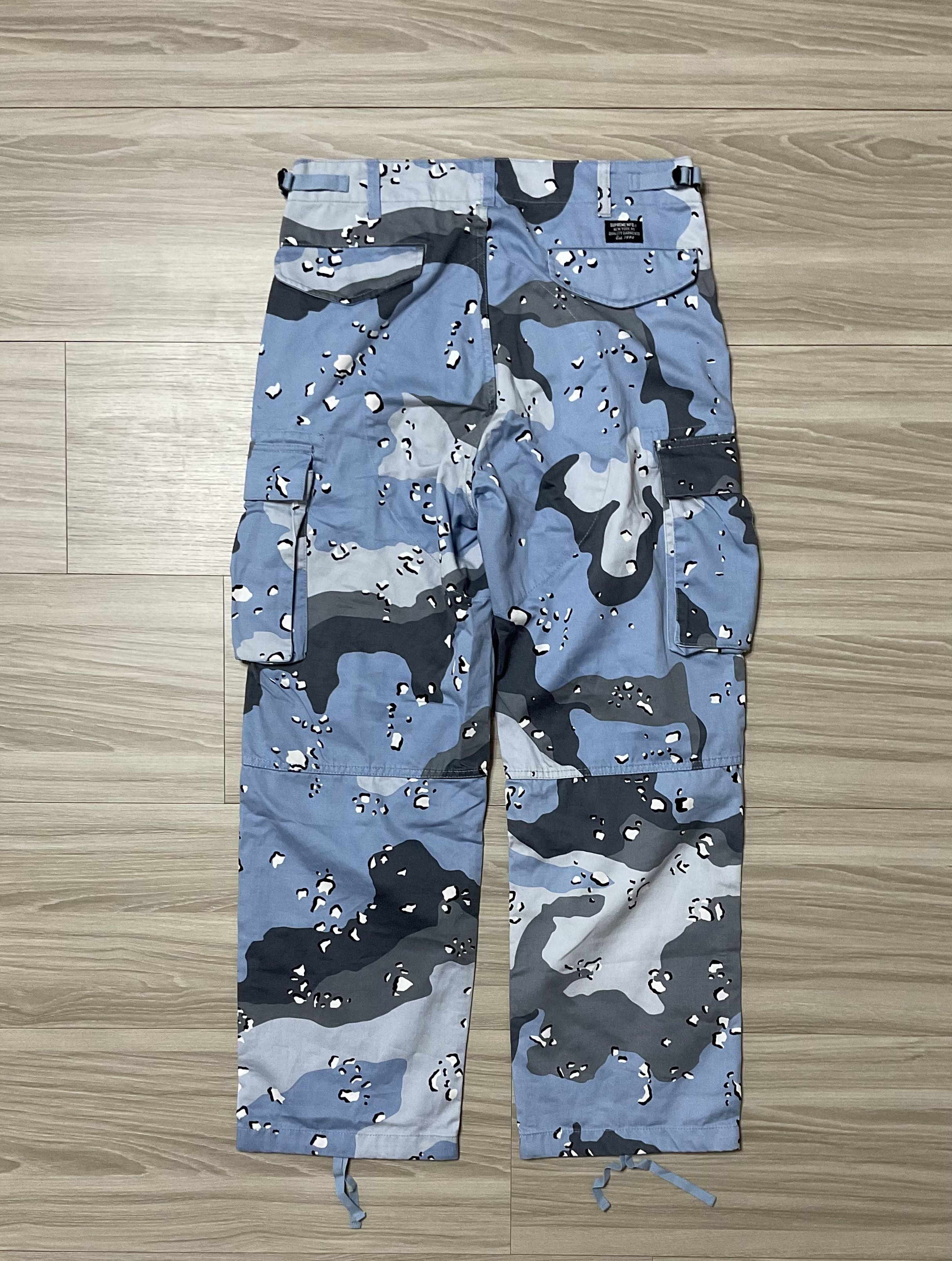 supreme Cargo Pant Blue Chocolate Chip34 - パンツ