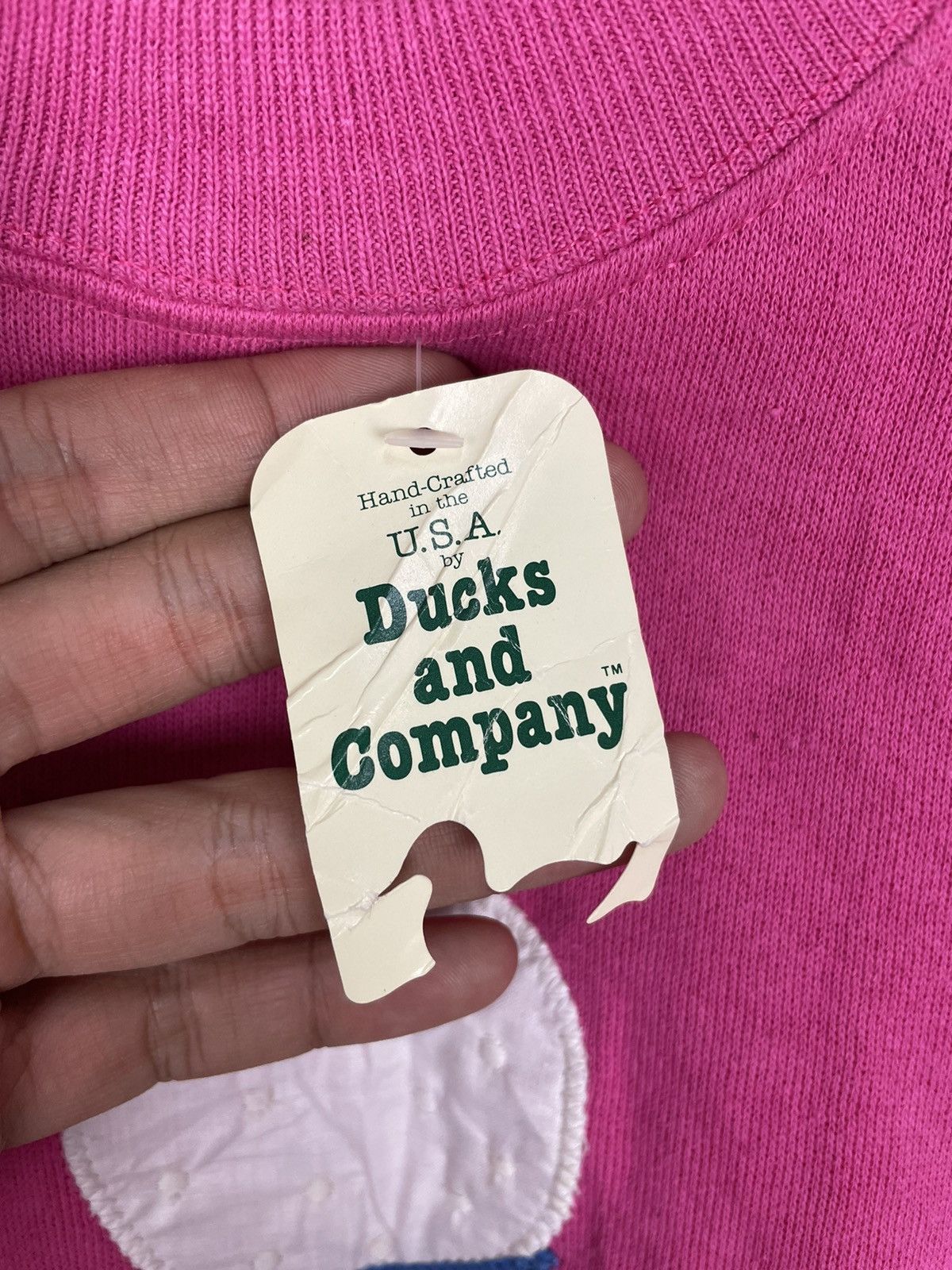 Handmade × Vintage Vintage Ducks & Co Golf Appliqué USA Sweatshirt NOS Size US M / EU 48-50 / 2 - 6 Thumbnail