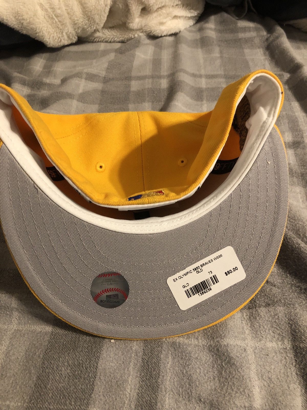 New Era Olympic 59Fifty Atlanta Braves Gold Size 7 3/8 Size ONE SIZE - 3 Thumbnail