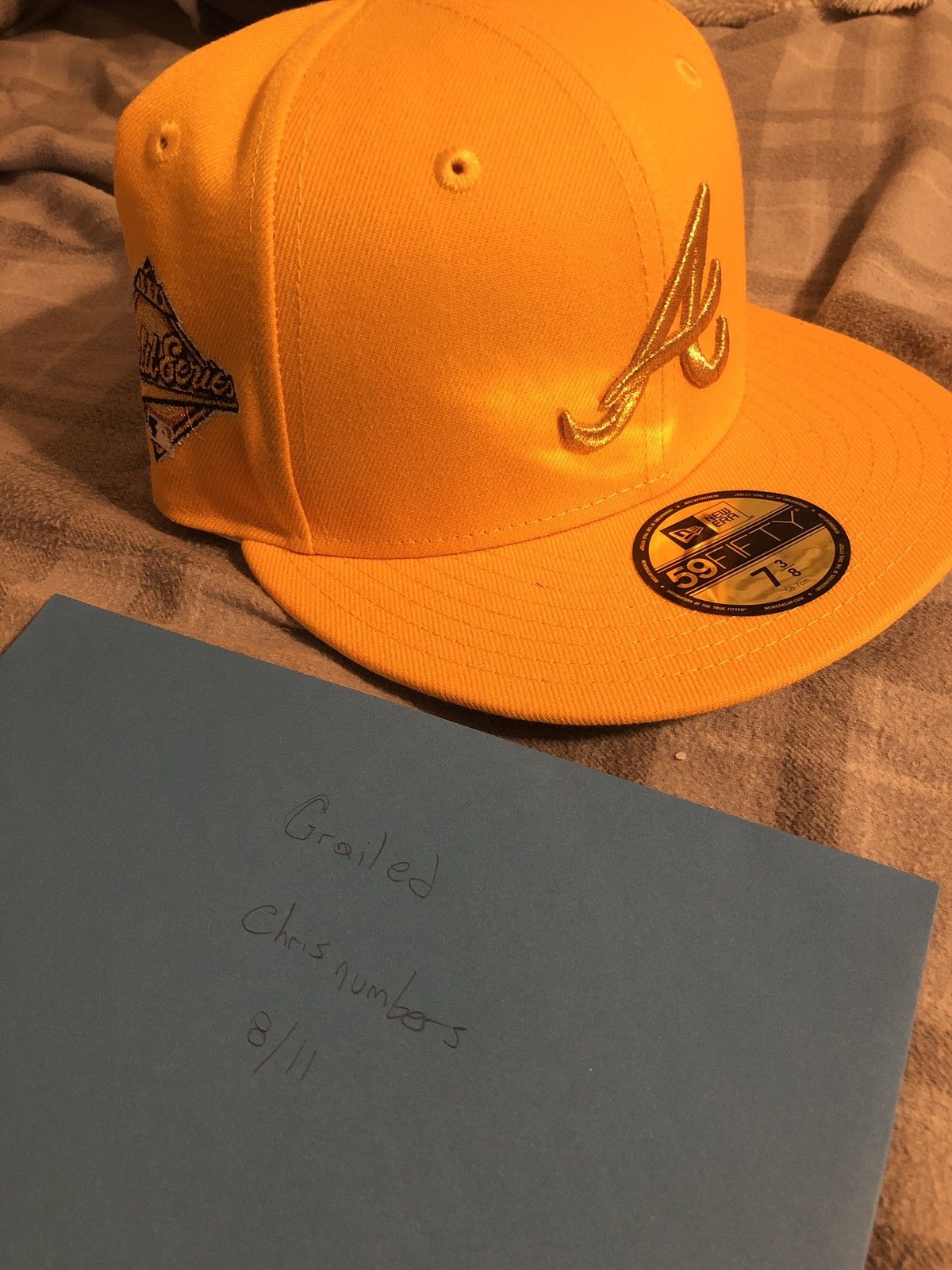 New Era Olympic 59Fifty Atlanta Braves Gold Size 7 3/8 Size ONE SIZE - 4 Thumbnail