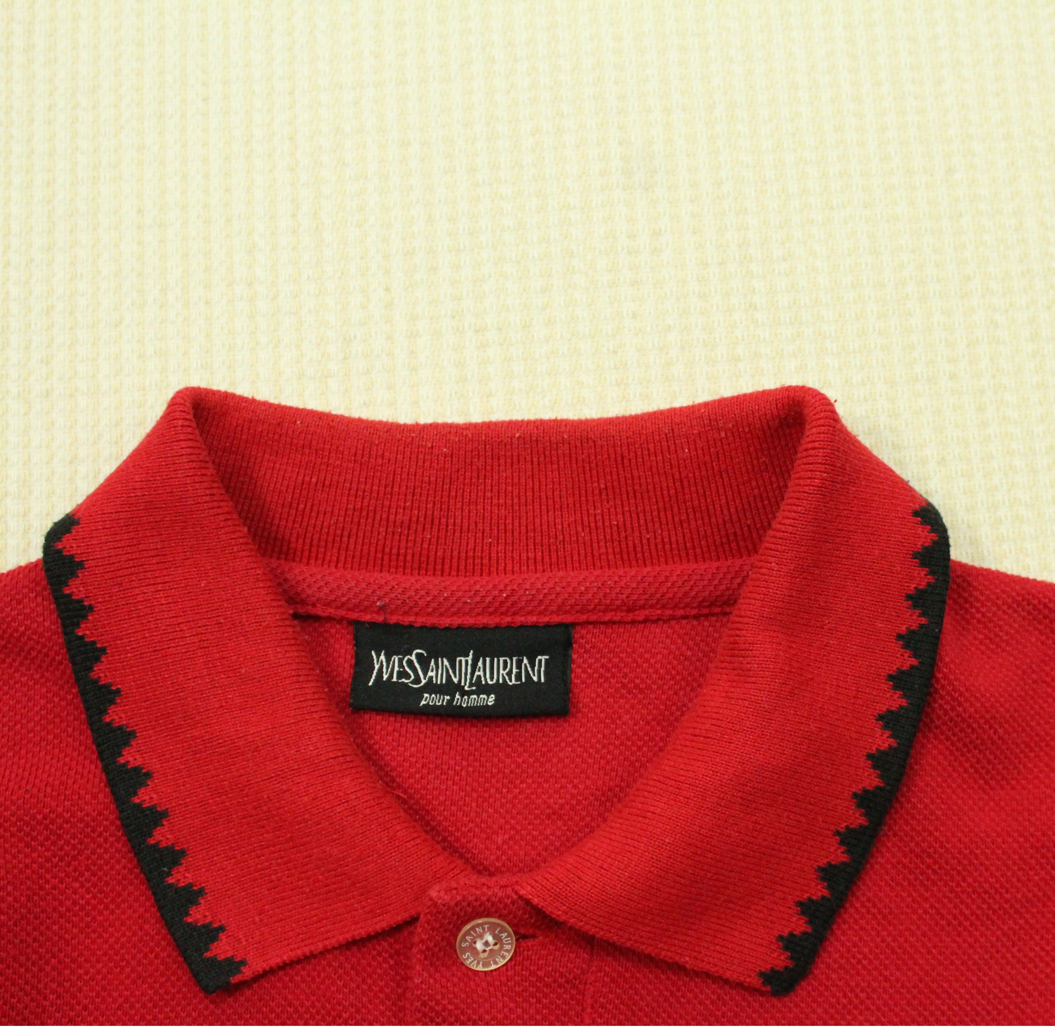 Vintage × Yves Saint Laurent Vintage YVES SAINT LAURENT Shirt Emroidered Logo Pocket Size US M / EU 48-50 / 2 - 7 Thumbnail