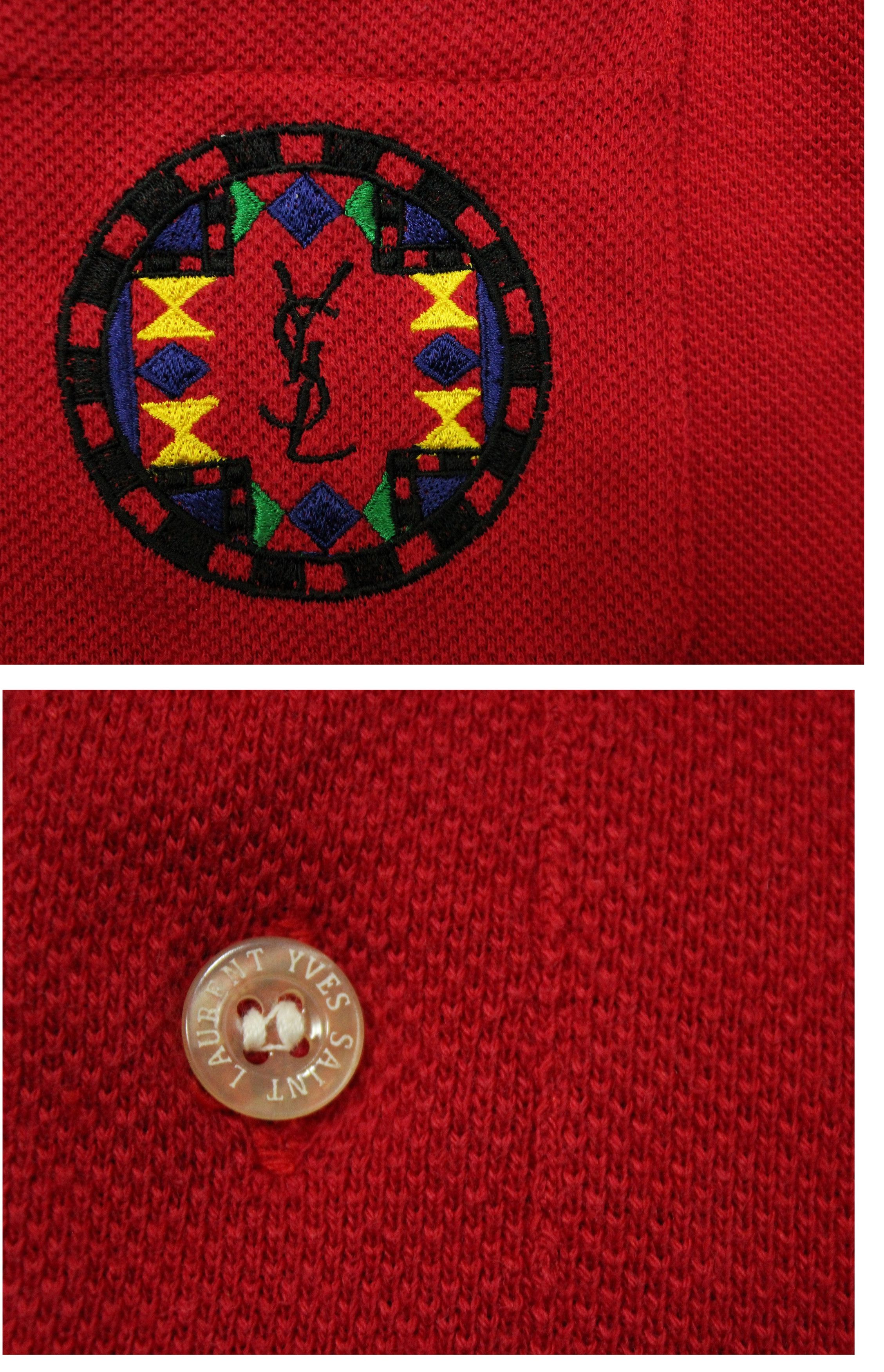 Vintage × Yves Saint Laurent Vintage YVES SAINT LAURENT Shirt Emroidered Logo Pocket Size US M / EU 48-50 / 2 - 6 Thumbnail