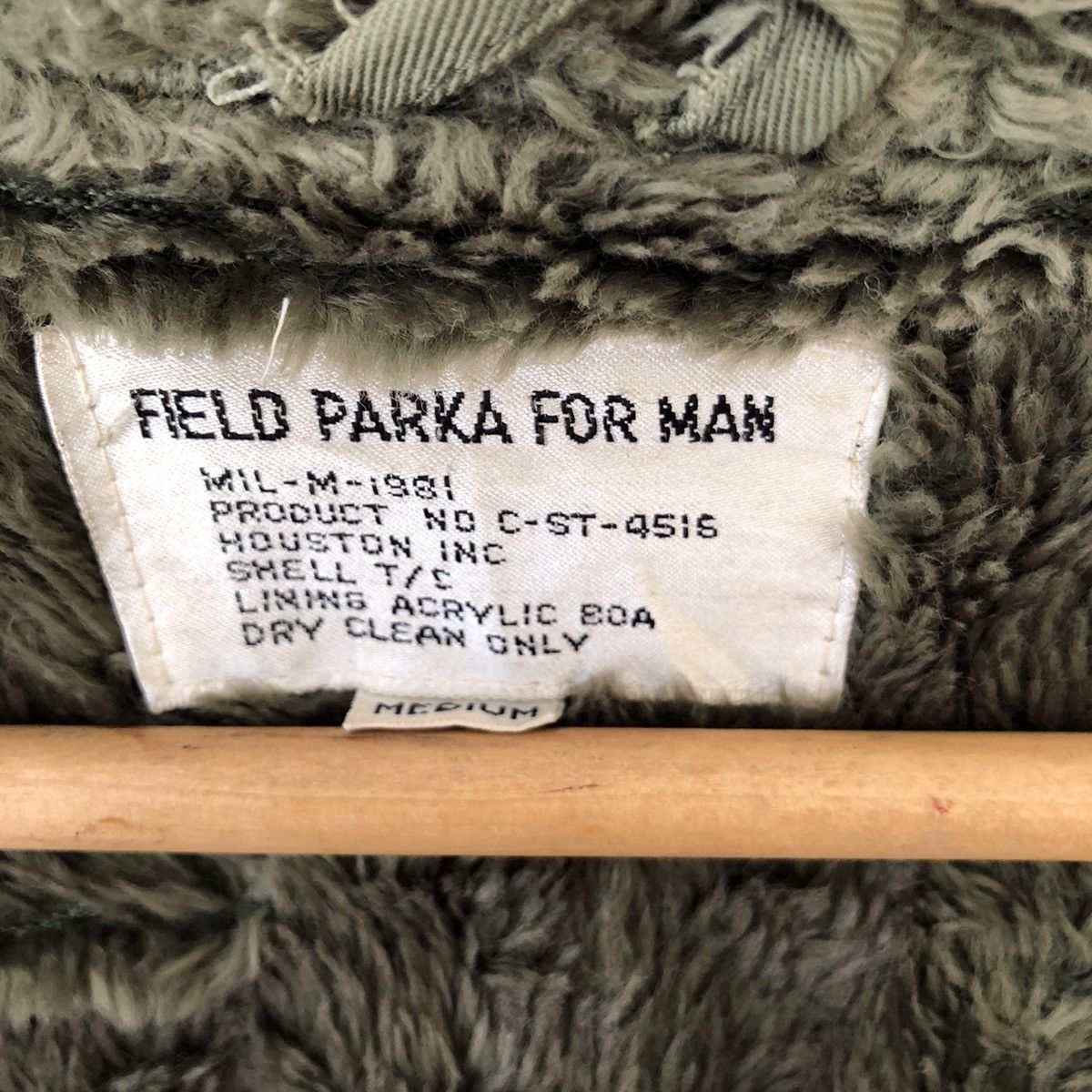 Japanese Brand 🔥HOUSTON FIELD PARKA FOR MAN FAUX FUR LINING Size US M / EU 48-50 / 2 - 10 Thumbnail