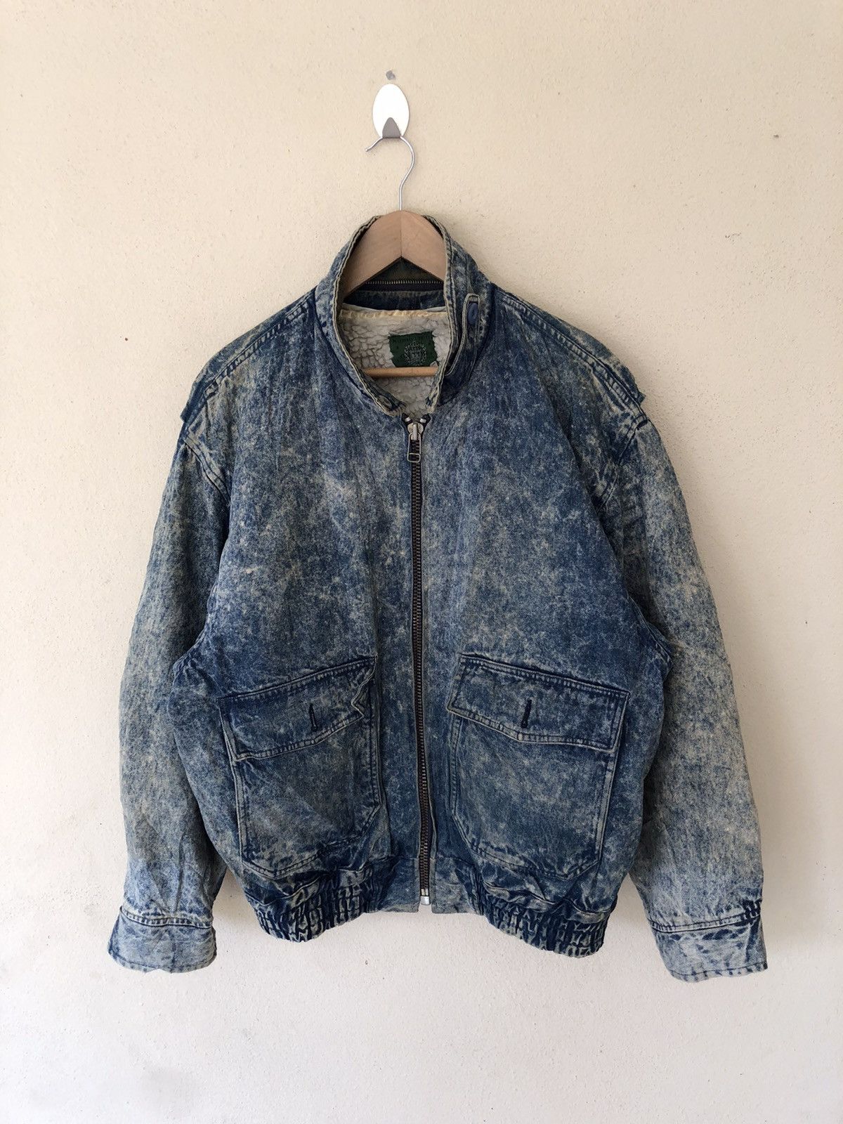 Japanese Brand 🔥RARE CAPITAL SUCCES ACID WASH SHERLING BOMBER JACKET Size US L / EU 52-54 / 3 - 2 Thumbnail
