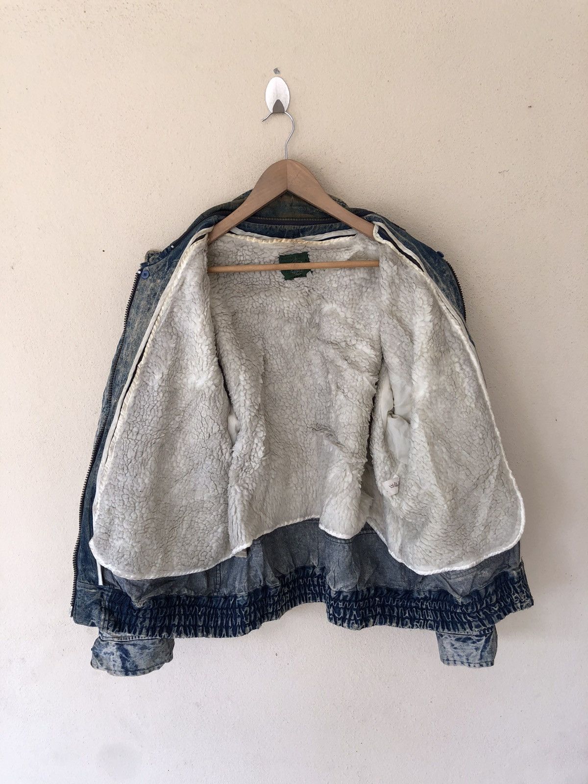 Japanese Brand 🔥RARE CAPITAL SUCCES ACID WASH SHERLING BOMBER JACKET Size US L / EU 52-54 / 3 - 6 Thumbnail