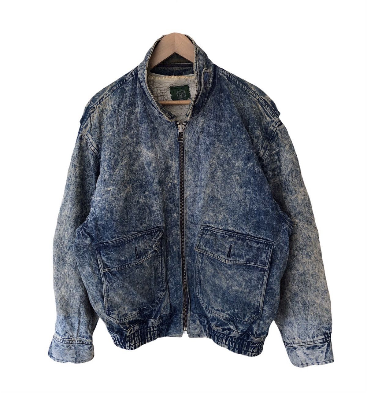 Japanese Brand 🔥RARE CAPITAL SUCCES ACID WASH SHERLING BOMBER JACKET Size US L / EU 52-54 / 3 - 1 Thumbnail