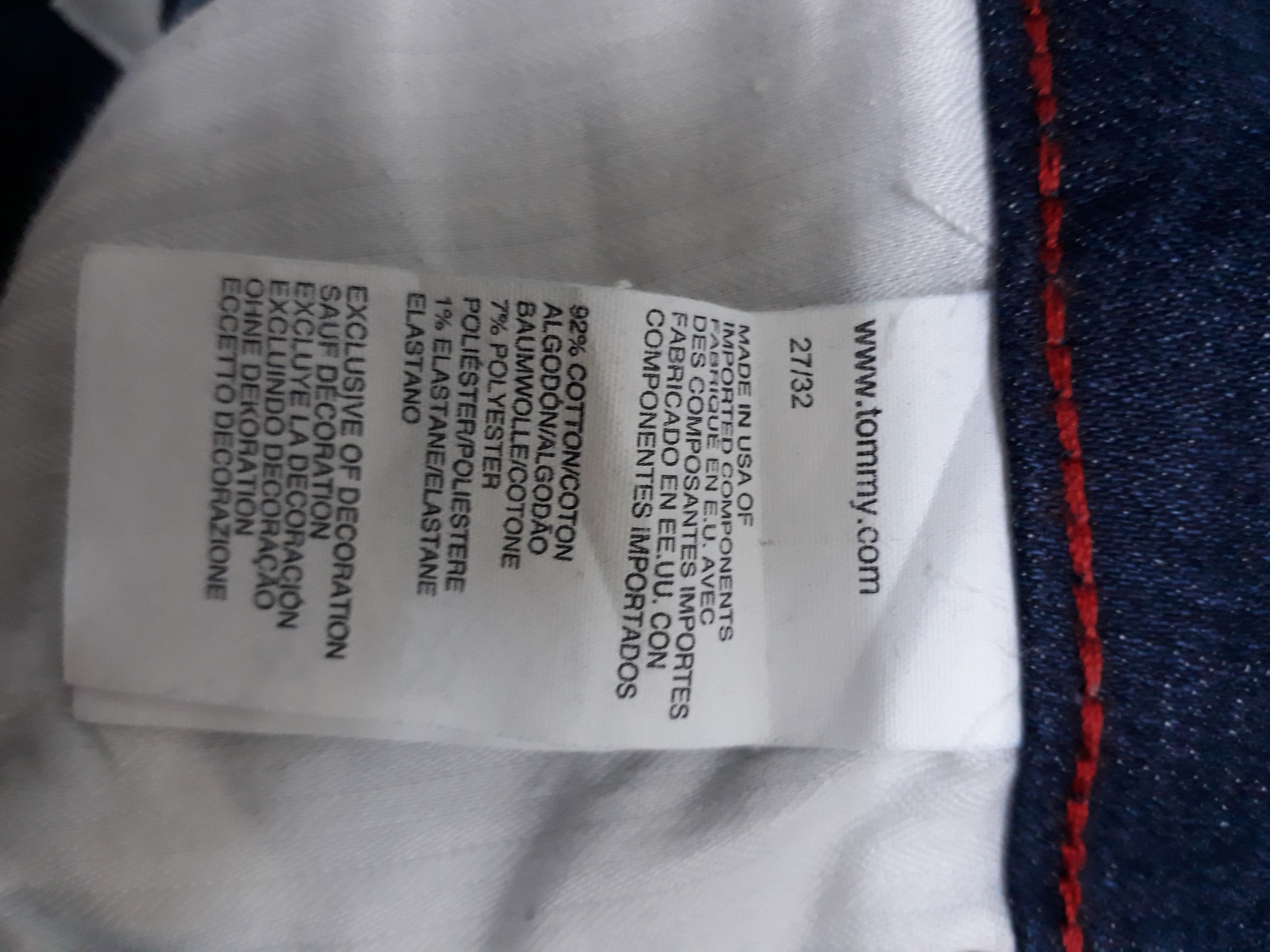 Tommy Hilfiger 💥TOMMY HILFIGER Patchwork Designer Denim Pants Size US 31 - 2 Thumbnail