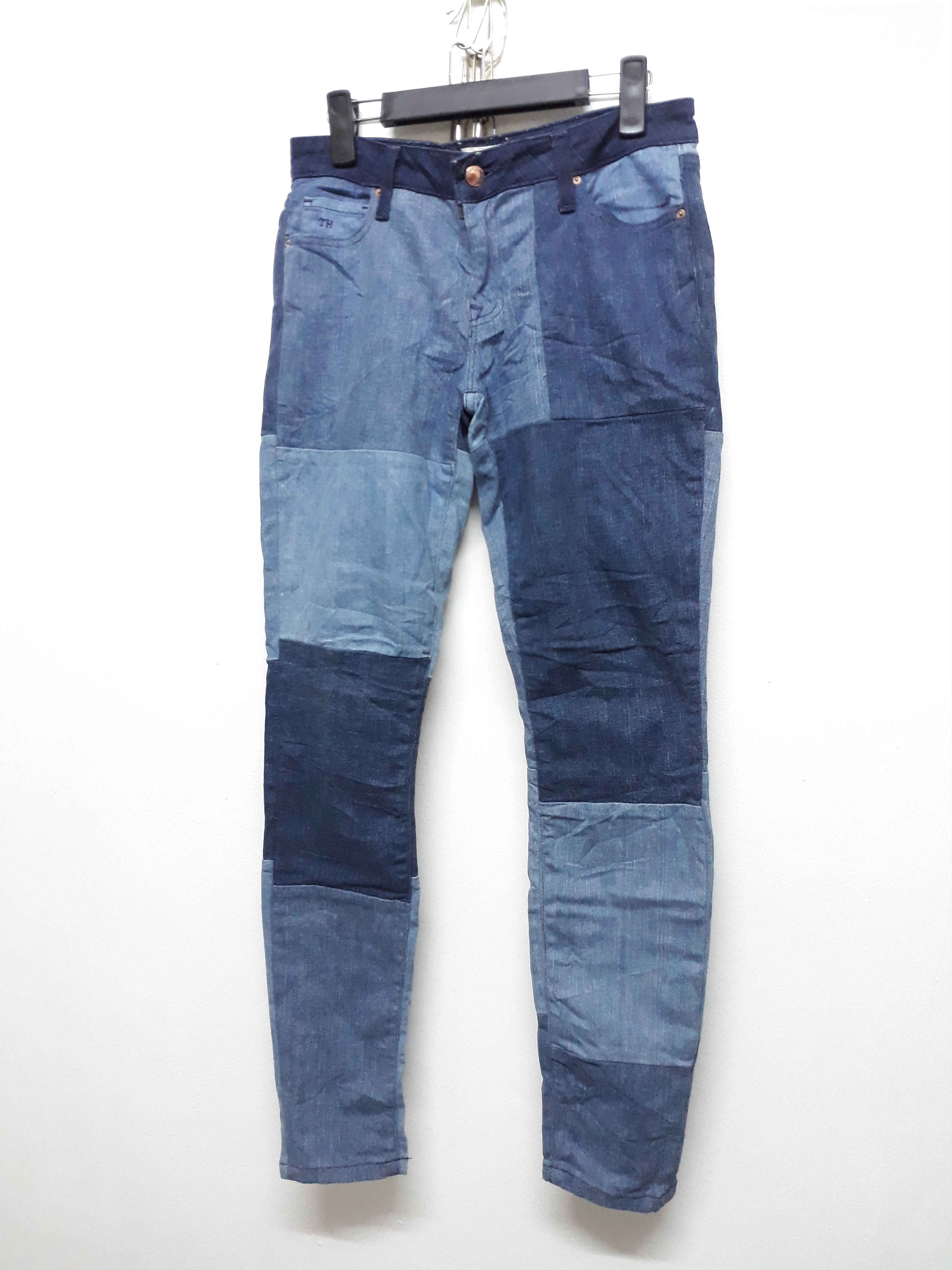 Tommy Hilfiger 💥TOMMY HILFIGER Patchwork Designer Denim Pants Size US 31 - 4 Thumbnail