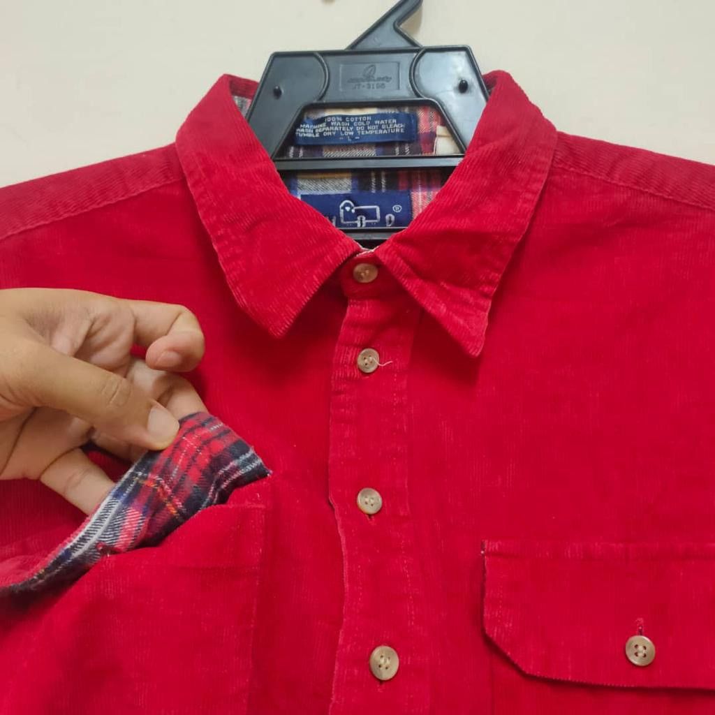 Woolrich Woolen Mills Vintage woolrich corduroy button up shirt Size US L / EU 52-54 / 3 - 4 Thumbnail