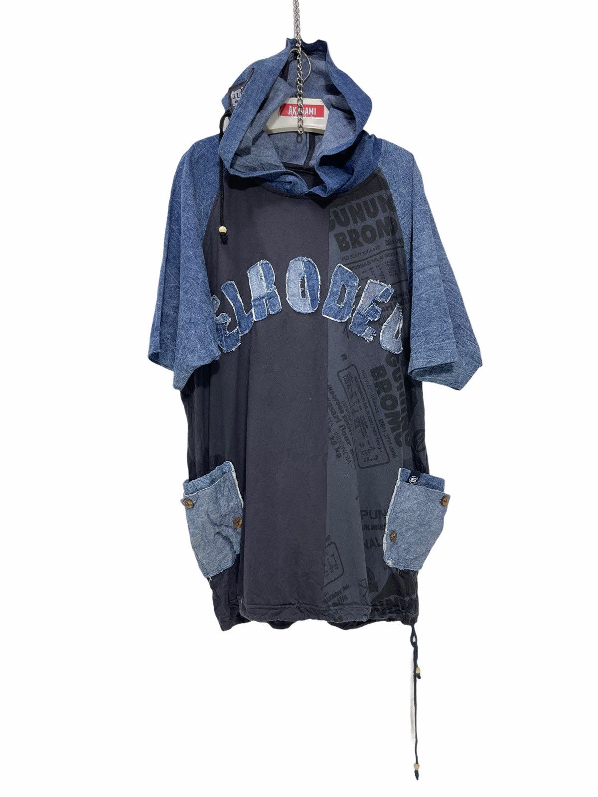 Japanese Brand El Rodeo Hoodie Shirt Hybrid Patchwork Oversized 18🟩 Size US L / EU 52-54 / 3 - 1 Thumbnail