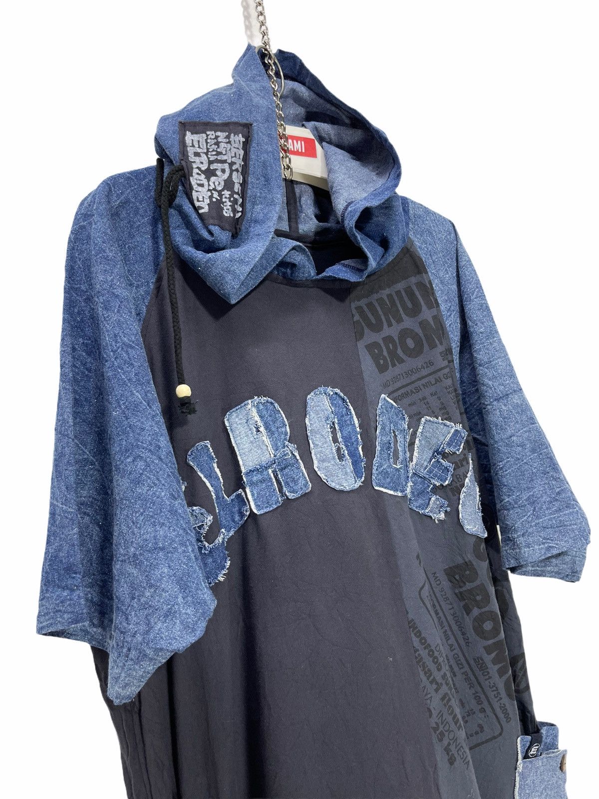 Japanese Brand El Rodeo Hoodie Shirt Hybrid Patchwork Oversized 18🟩 Size US L / EU 52-54 / 3 - 5 Thumbnail