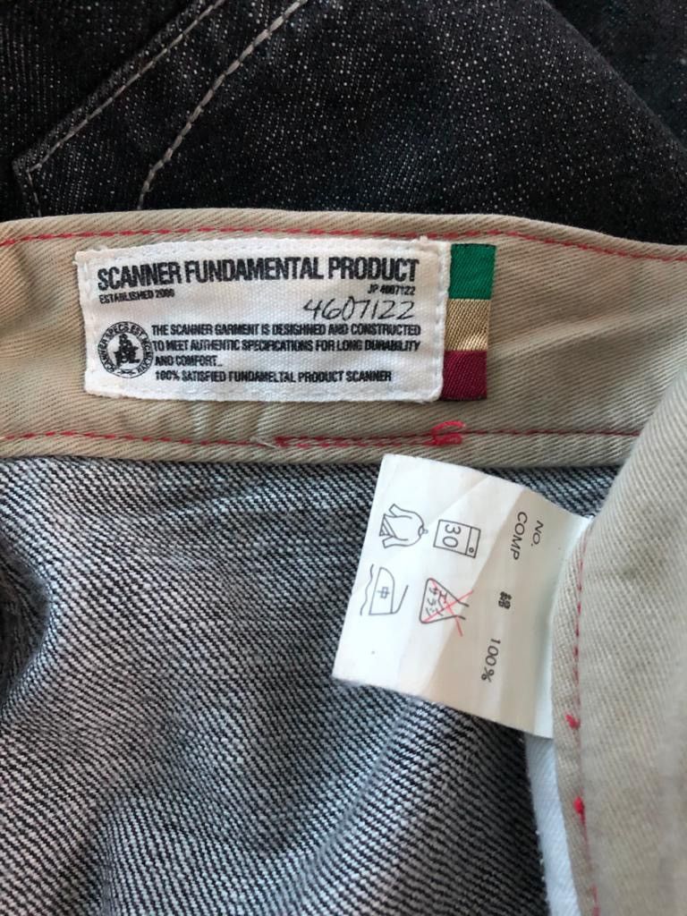 Japanese Brand Scanner fundamental product denim pants design streetwear Size US 34 / EU 50 - 9 Thumbnail