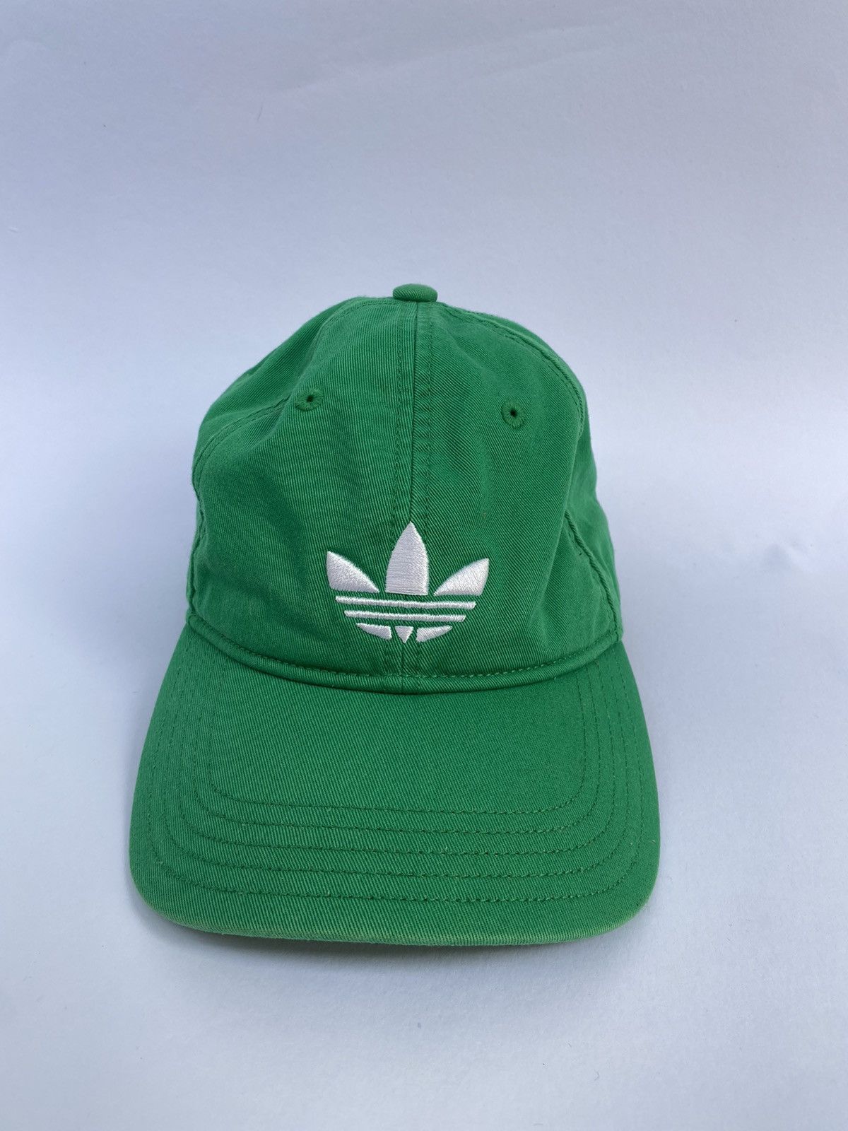 Adidas × Vintage ADIDAS logo Vintage Green Cap Hat White Embroidered Size ONE SIZE - 2 Thumbnail