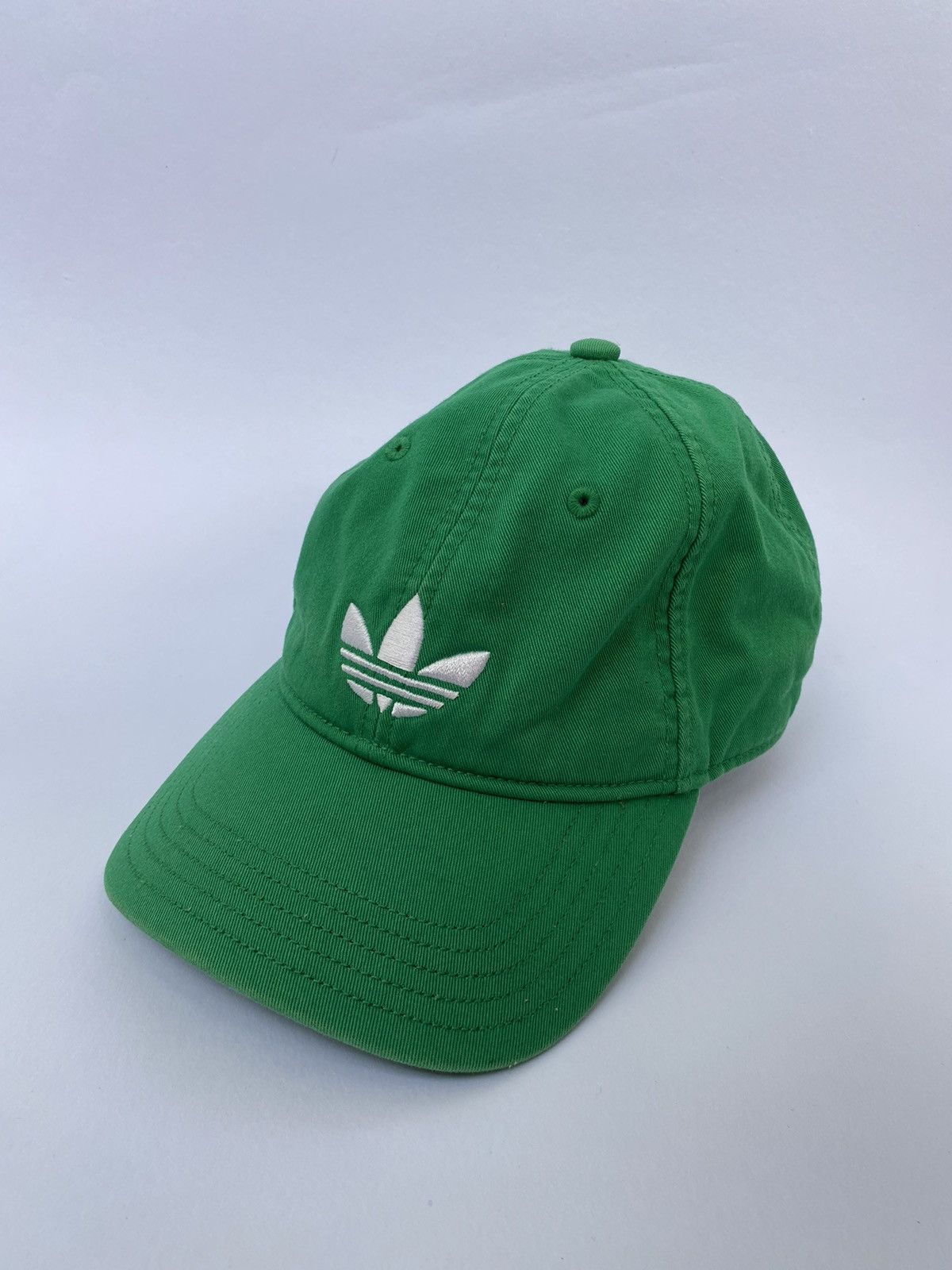 Adidas × Vintage ADIDAS logo Vintage Green Cap Hat White Embroidered Size ONE SIZE - 1 Thumbnail