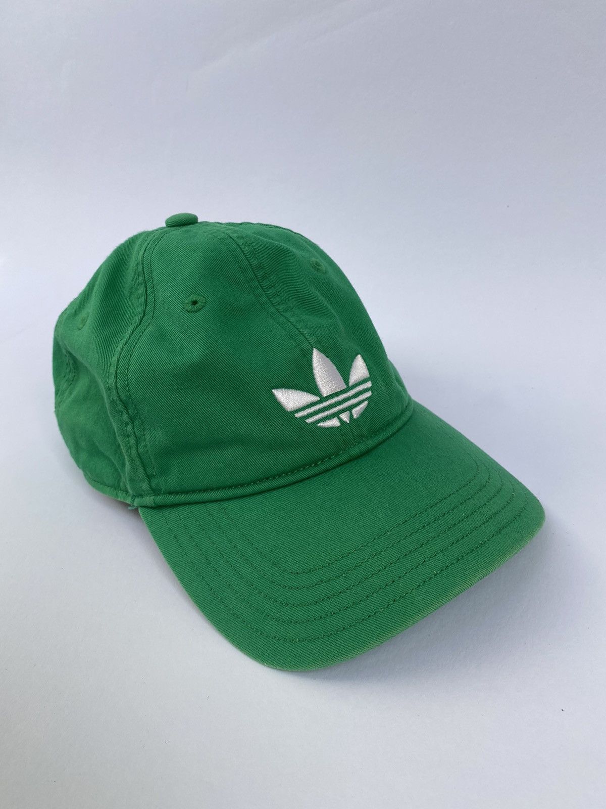 Adidas × Vintage ADIDAS logo Vintage Green Cap Hat White Embroidered Size ONE SIZE - 7 Thumbnail