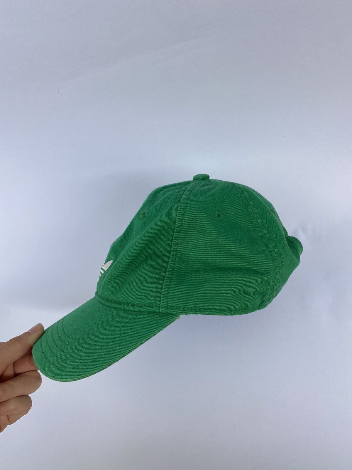 Adidas × Vintage ADIDAS logo Vintage Green Cap Hat White Embroidered Size ONE SIZE - 9 Thumbnail