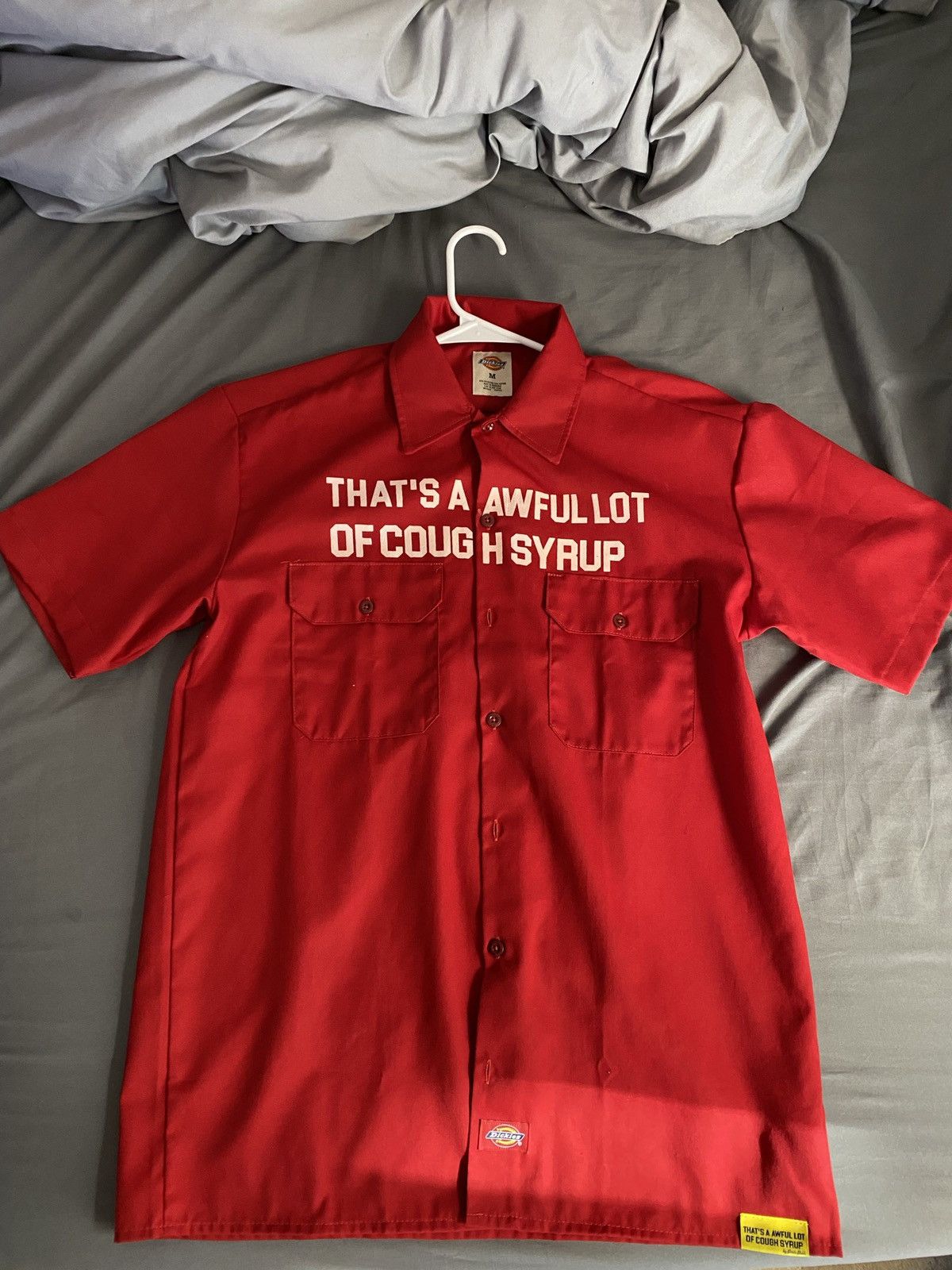 Dickies Awful lot of Cough Syrup dickie top red | Grailed