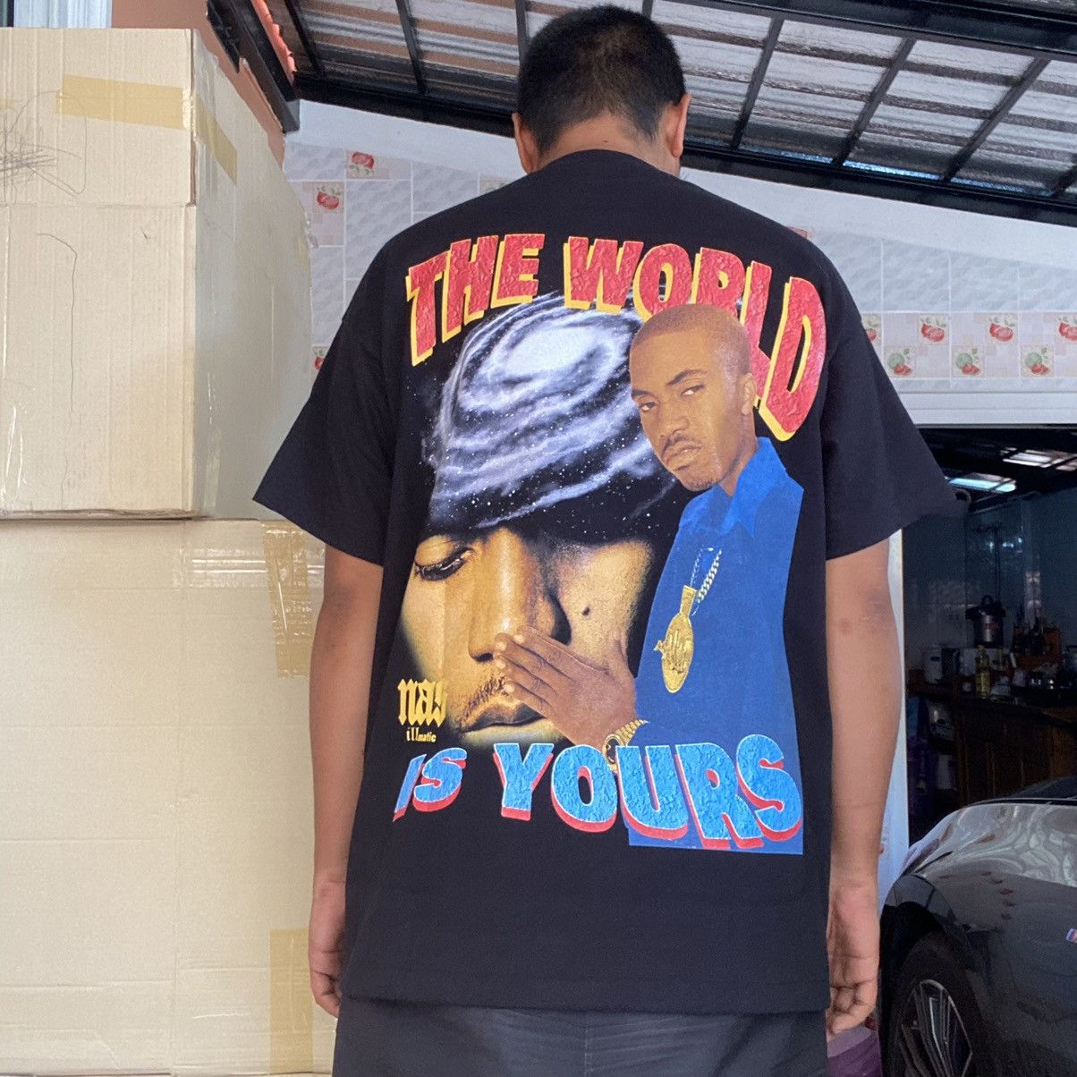 Nas × Rap Tees × Very Rare Nas Rap Tees Bootleg Reprint | Grailed
