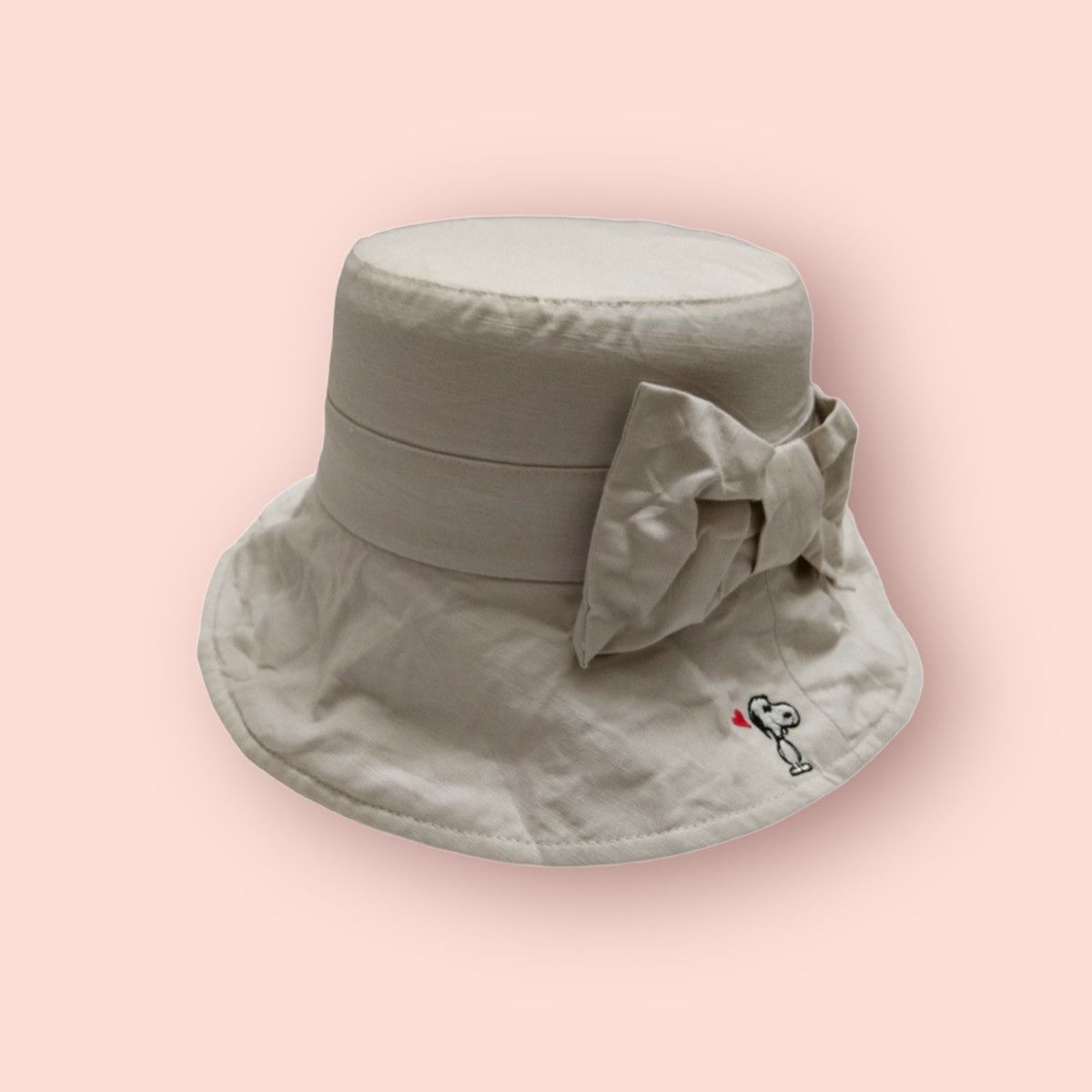 Cartoon Network × Japanese Brand × Peanuts RARE SNOOPY PEANUTS BIG RIBBON HEMP HAT Size ONE SIZE - 12 Thumbnail