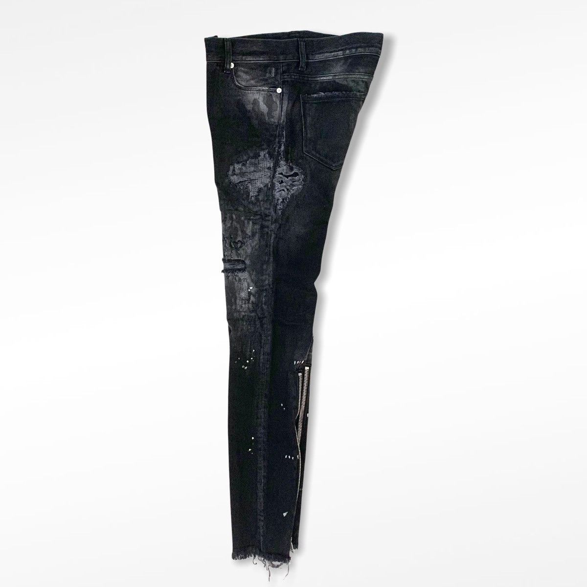 Alyx ALYX STUDIO Zip back distressed denim Size US 27 - 3 Thumbnail