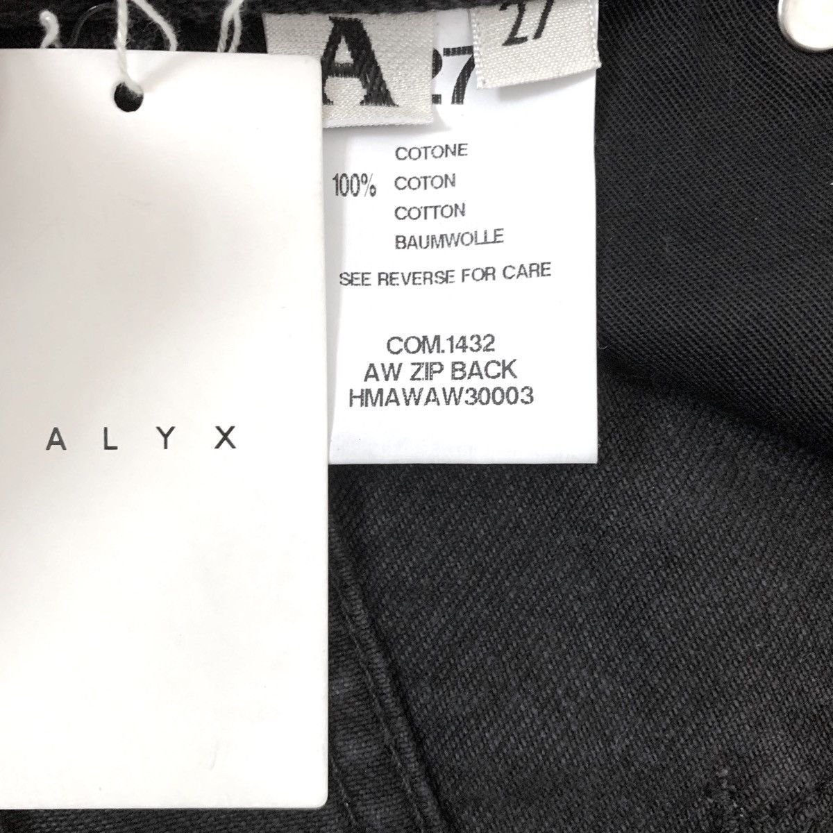 Alyx ALYX STUDIO Zip back distressed denim Size US 27 - 12 Thumbnail
