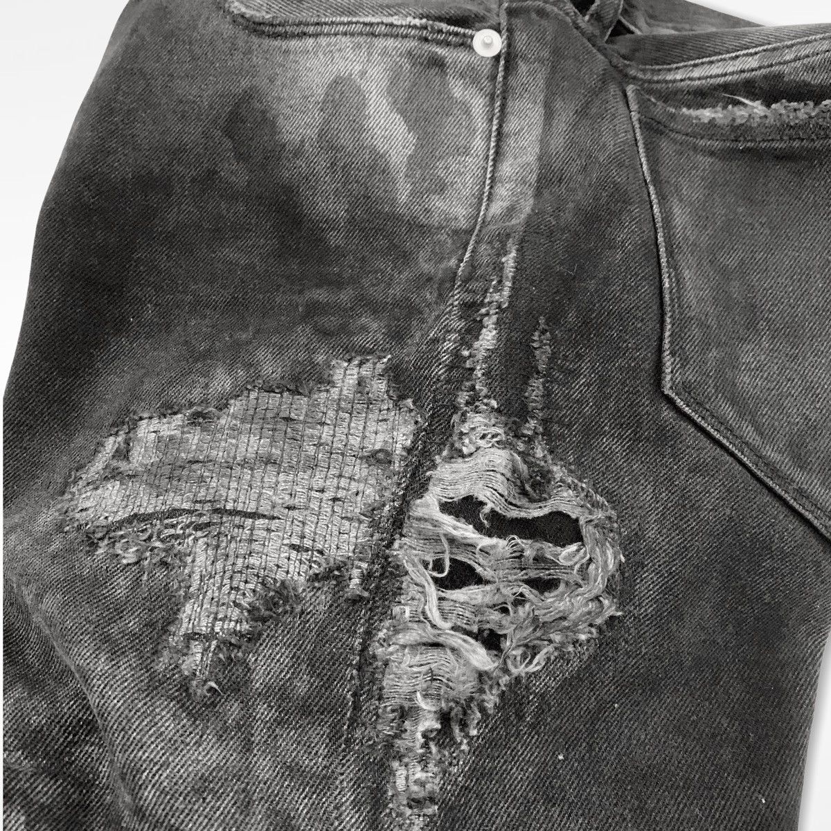 Alyx ALYX STUDIO Zip back distressed denim Size US 27 - 8 Thumbnail