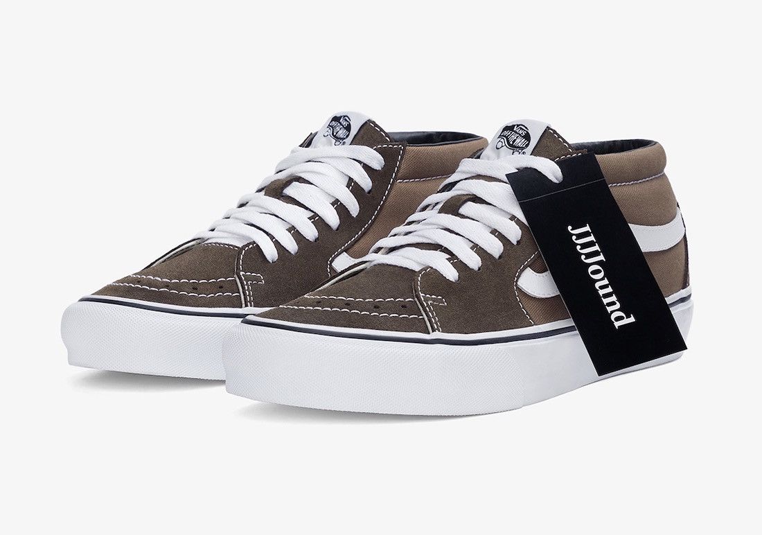 JJJJound x Vans Sk8 Mid VLT LX Brown - Low Top Sneakers