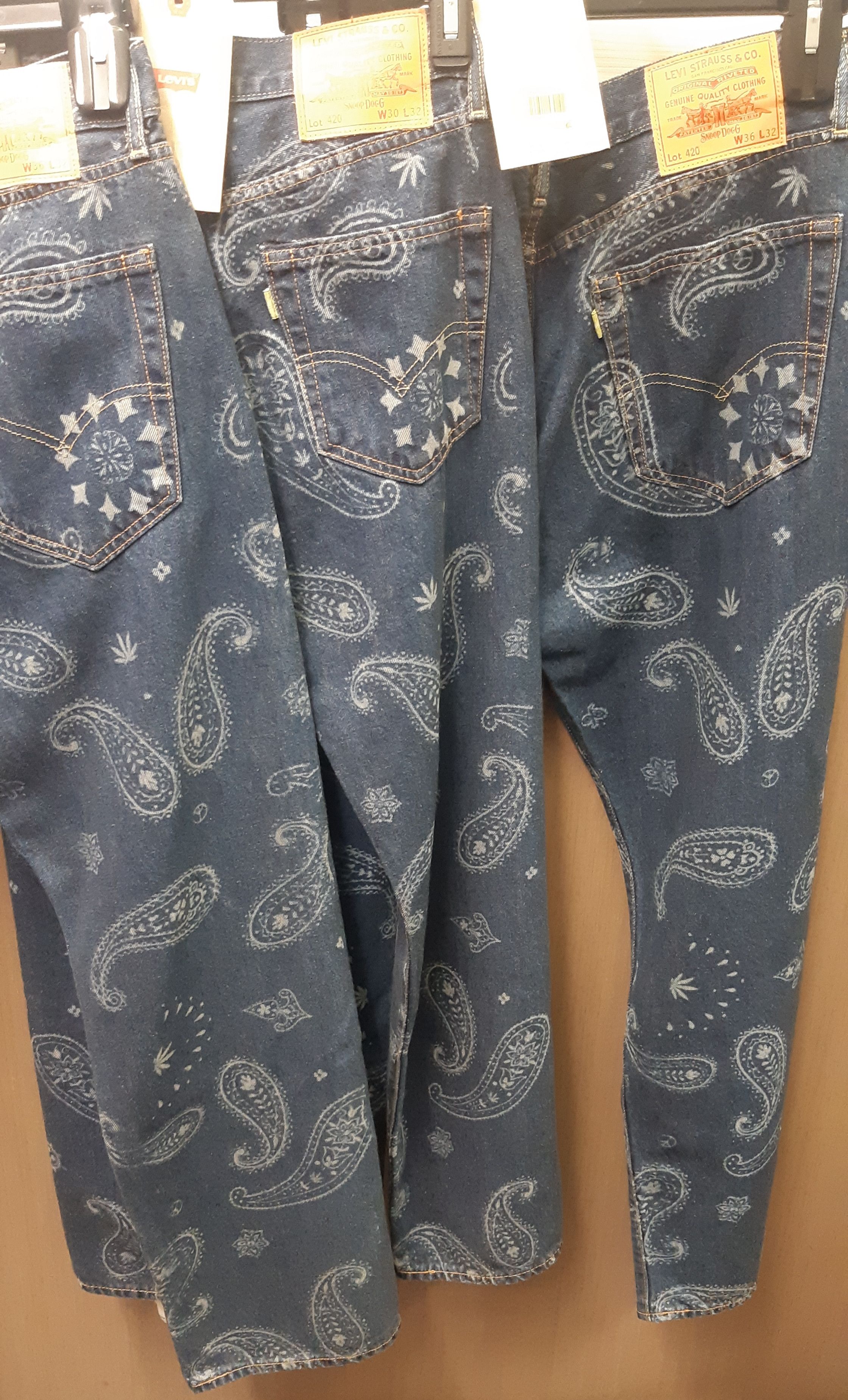 Very Rare NEW UNRELEASED SNOOP DOGG 420 WEED PRINT HEMP JEANS