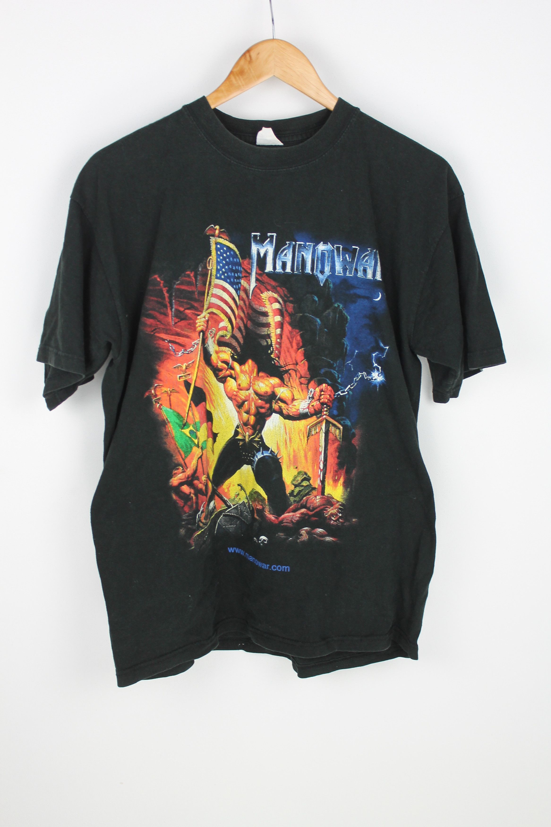 Band Tees Manowar Warrior of the World like Iron Maiden ACDC Size US M / EU 48-50 / 2 - 1 Thumbnail