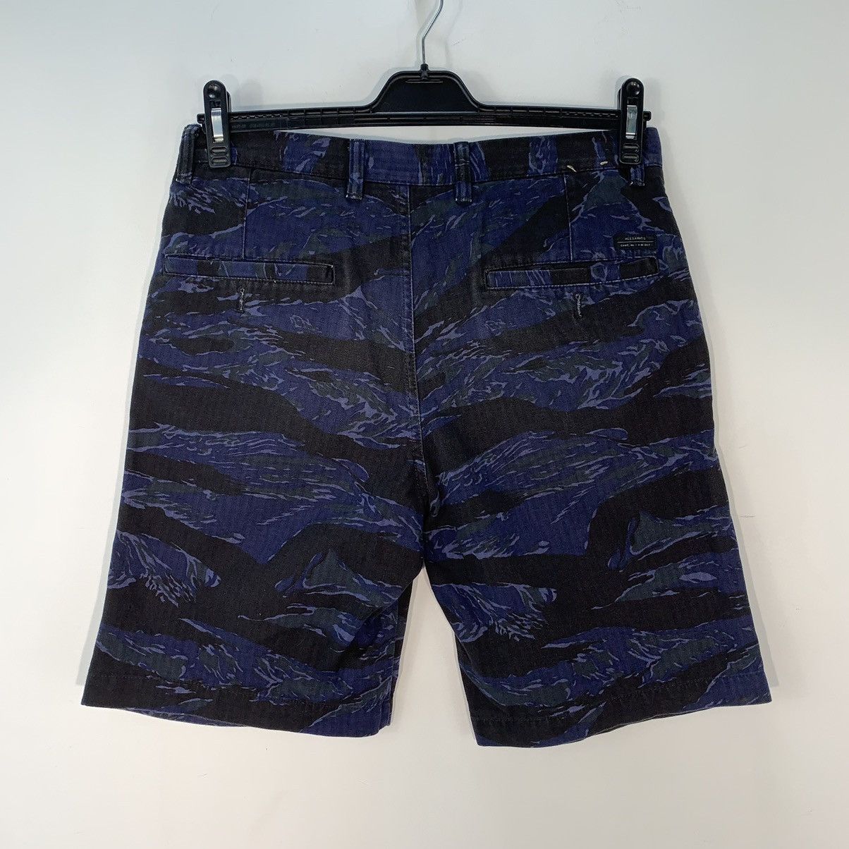 Allsaints Allsaints Blue Camo Abstract Print 9” Inch Shorts Size US 30 / EU 46 - 3 Thumbnail