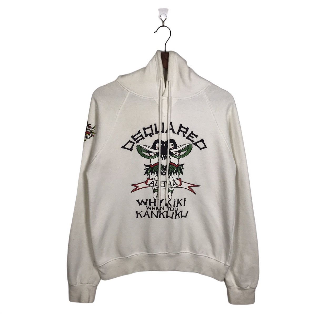 Dsquared2 Vintage Dsquared2 Aloha Whykiki Kankuku Hoodie Size US M / EU 48-50 / 2 - 1 Thumbnail