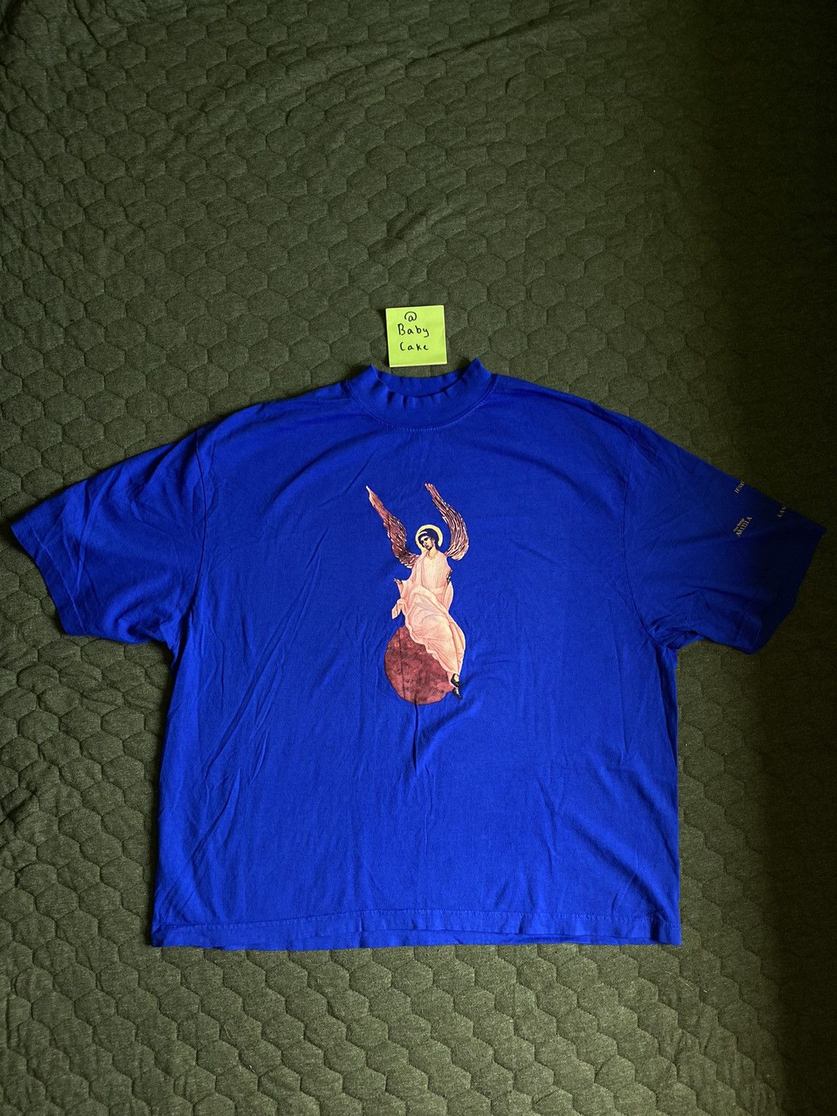 トップス 10s Kanye West Jesus is King Arch Angel Kanye West Jesus Is King Archangel II T-Shirt Navy Men's