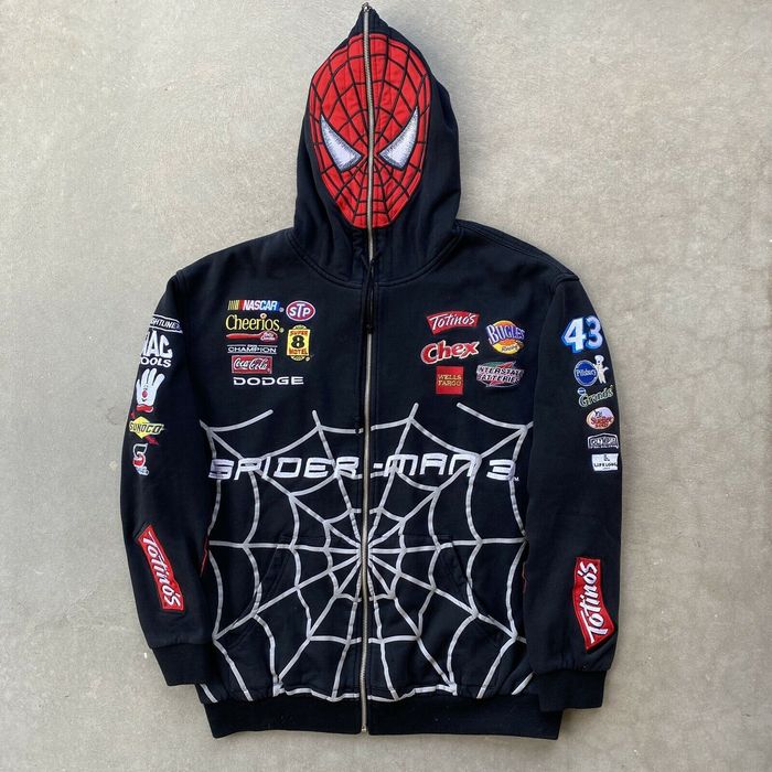 Vintage Vtg Marvel Amazing SpiderMan 3 Jeff Hamilton Zip Up Hoodie