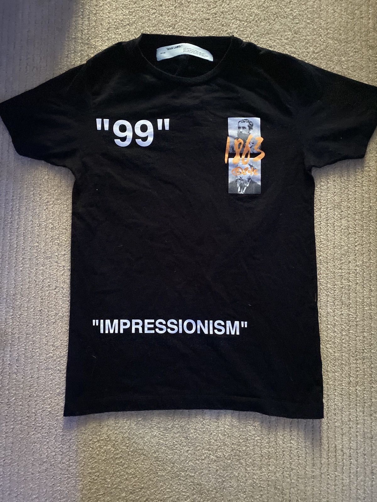 Off white impressionism t shirt white best sale