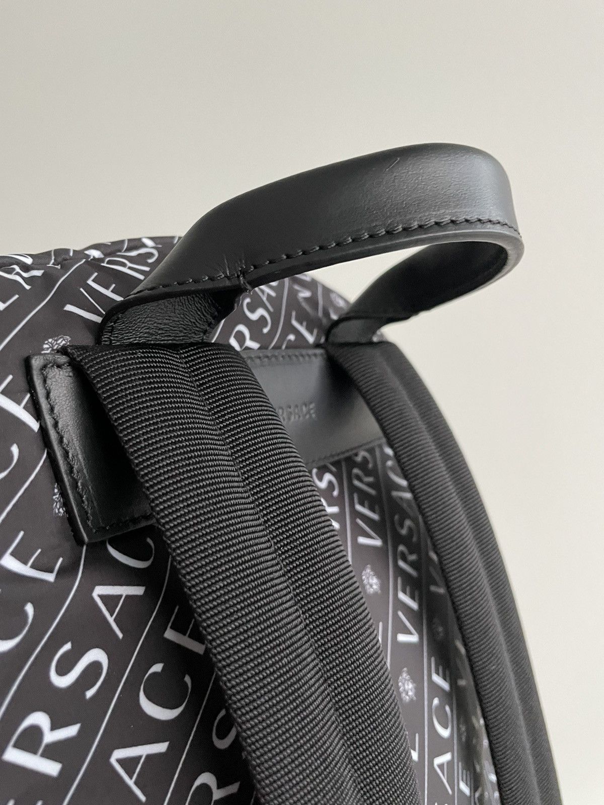Versace Rare Super Runway Brand New Iconic Monogram Logo Backpack Size ONE SIZE - 23 Thumbnail
