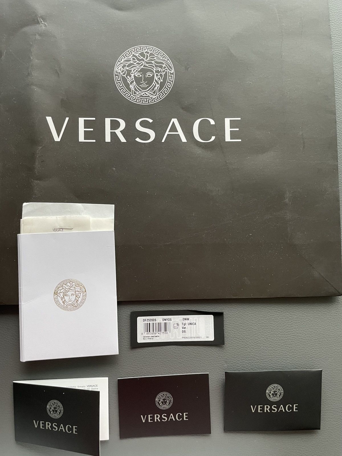 Versace Rare Super Runway Brand New Iconic Monogram Logo Backpack Size ONE SIZE - 7 Thumbnail