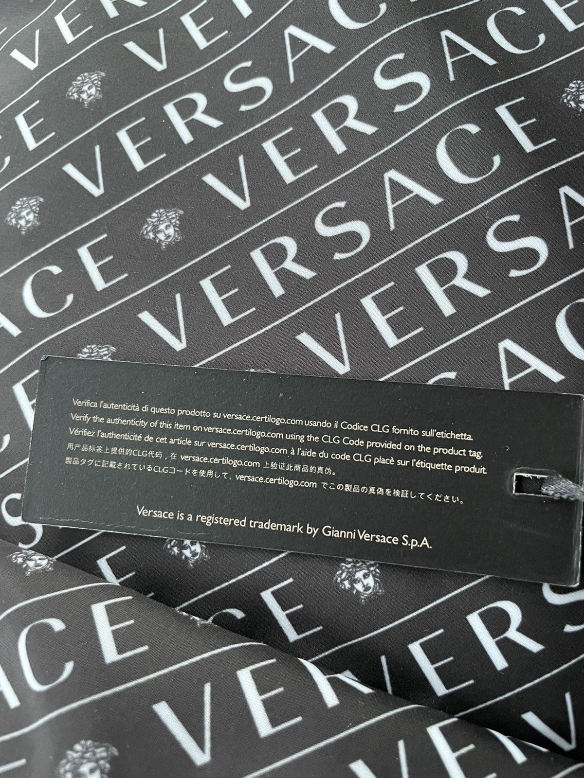 Versace Rare Super Runway Brand New Iconic Monogram Logo Backpack Size ONE SIZE - 21 Thumbnail