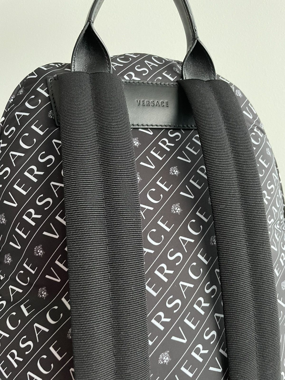 Versace Rare Super Runway Brand New Iconic Monogram Logo Backpack Size ONE SIZE - 22 Thumbnail