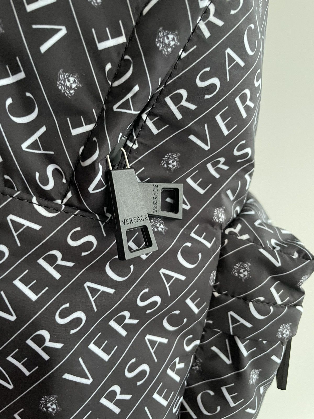 Versace Rare Super Runway Brand New Iconic Monogram Logo Backpack Size ONE SIZE - 24 Thumbnail