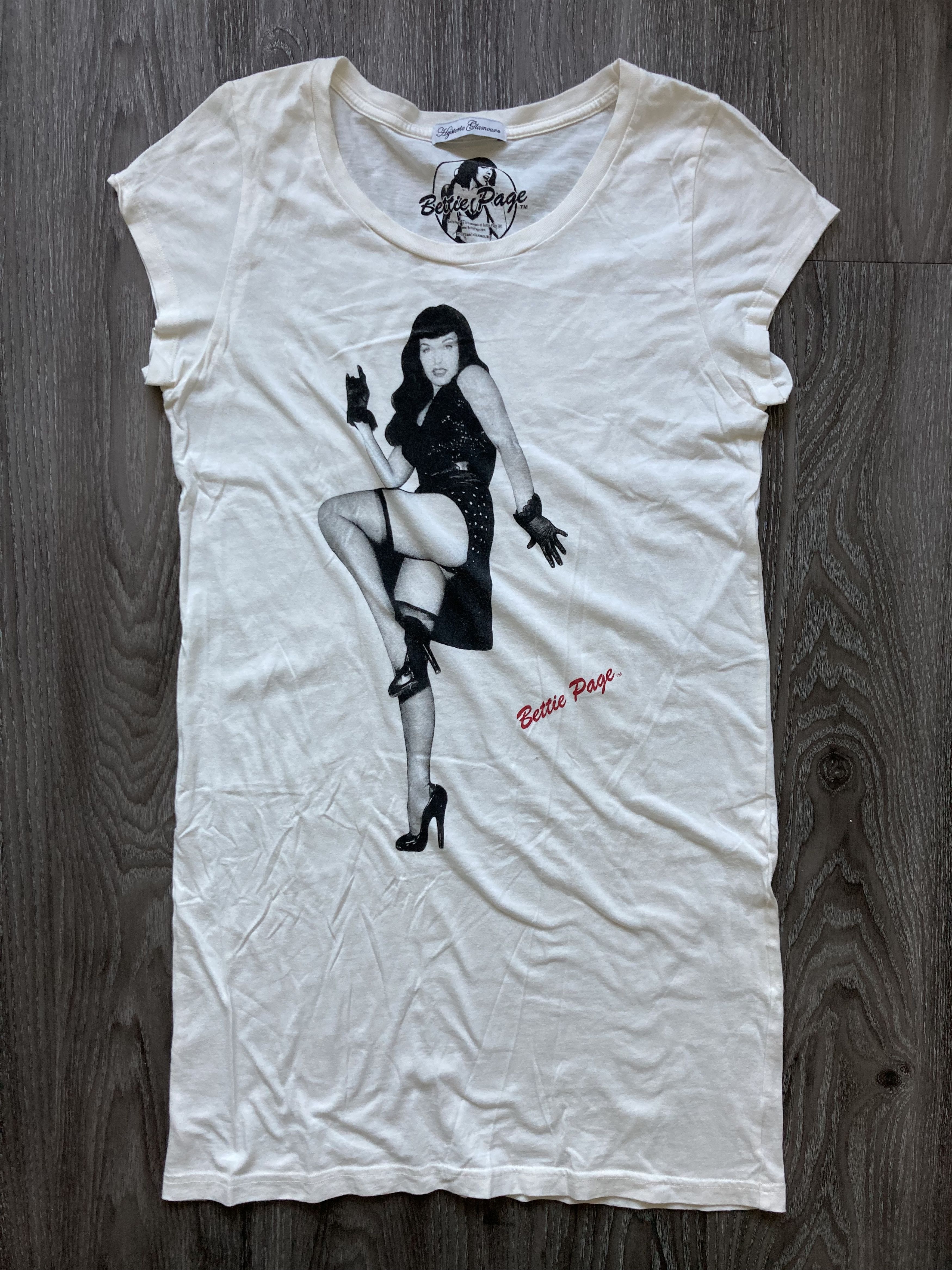 Vintage Hysteric Glamour X Bettie Page Tshirt - Etsy