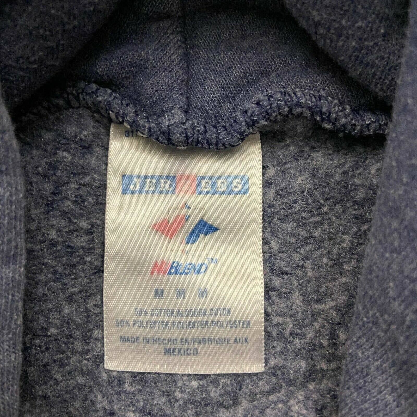 Vintage Vintage Faded Blank Hoodie Pullover Sweatshirt y2k Dark Blue Size US M / EU 48-50 / 2 - 4 Thumbnail
