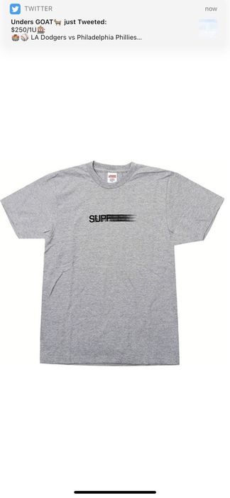 Supreme Supreme Motion Logo T-Shirt Heather Grey M SS16 | Grailed