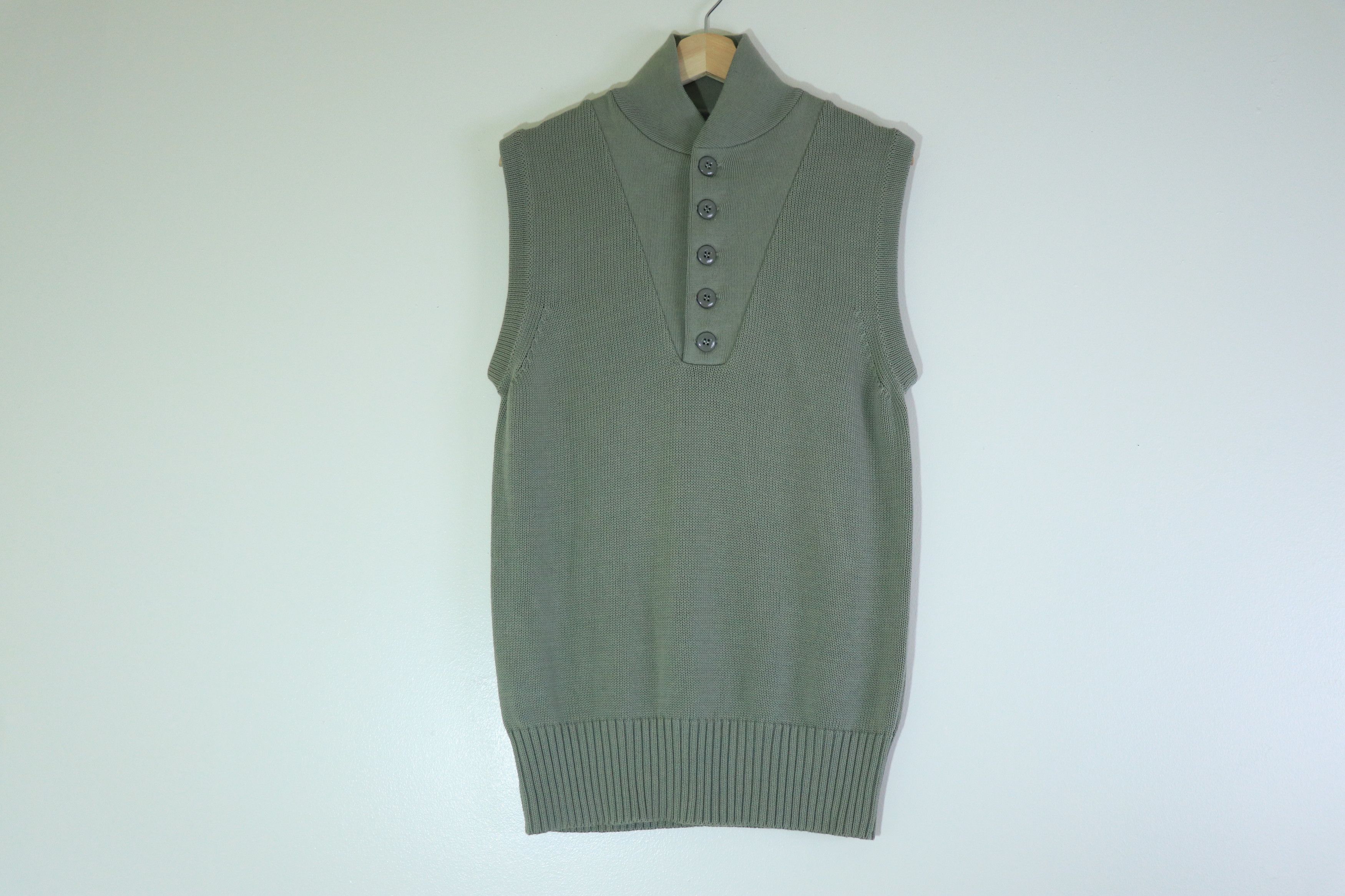 Maison Margiela Miss Deanna Sage Drawstring Neck Cardigan