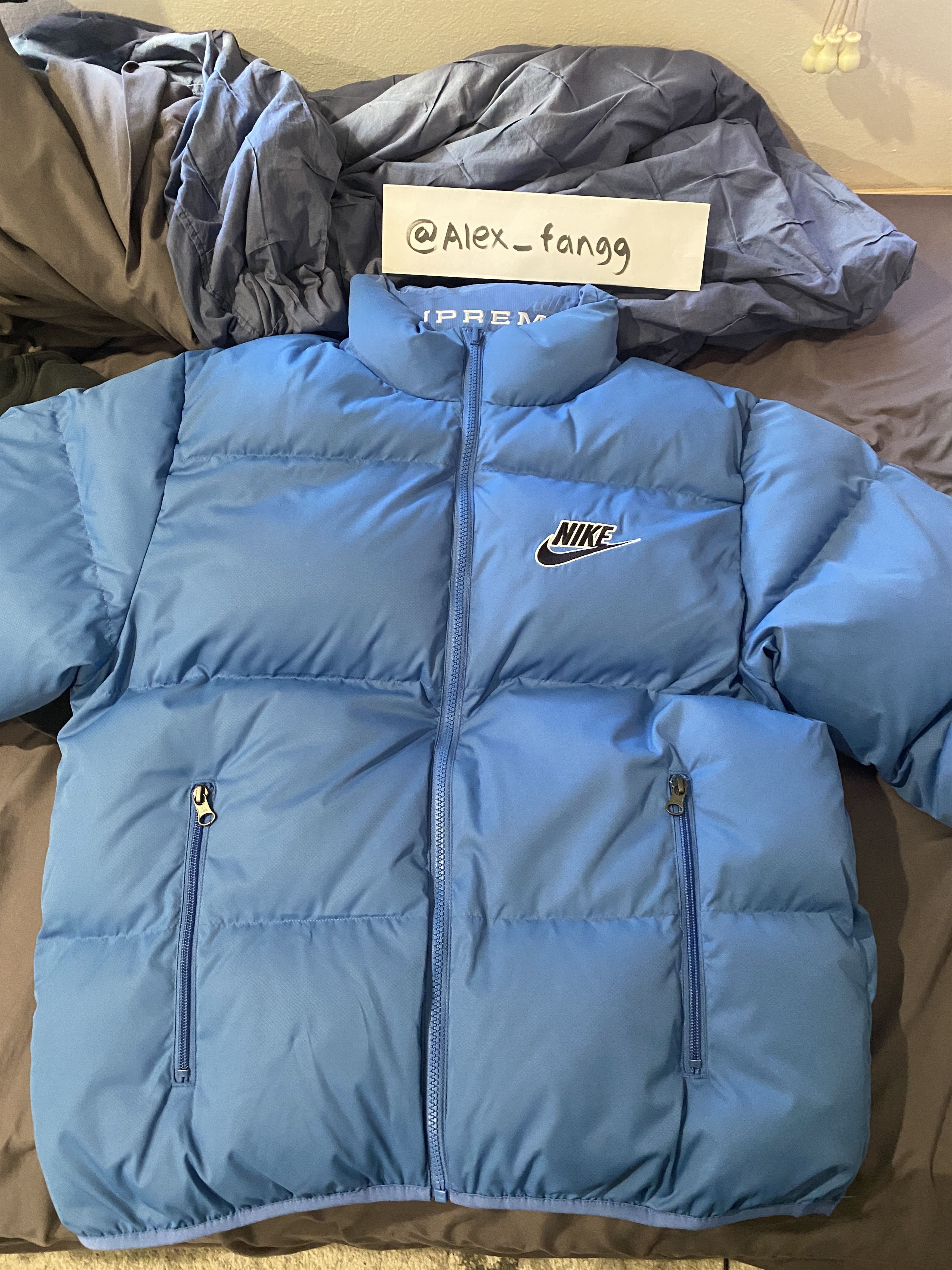 Supreme Nike Reversible Blue Supreme Jacket Nike × Supreme Supreme 