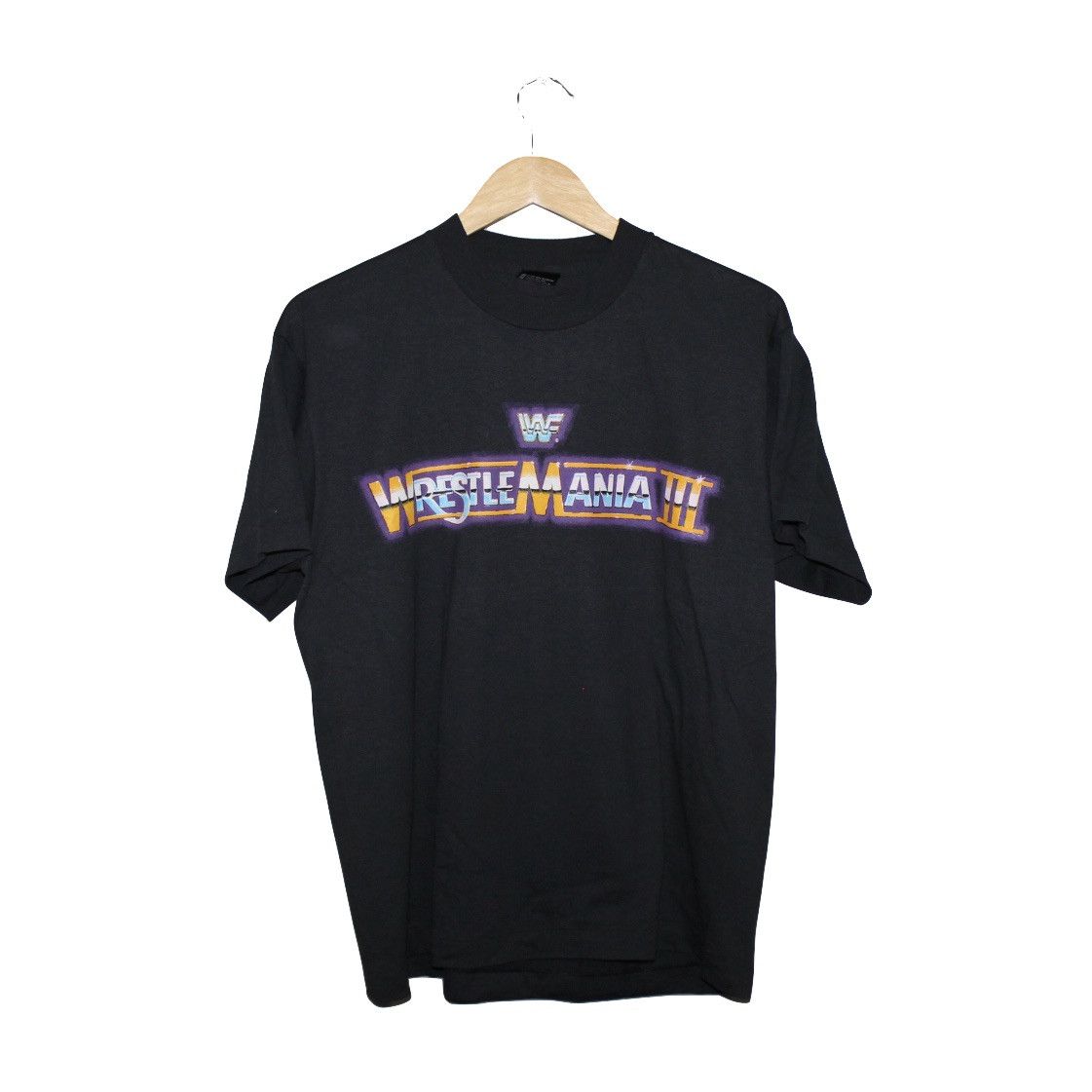 Vintage 1987 Wrestlemania 3 Hulk Hogan vs Andre The Giant OG Tee Size US L / EU 52-54 / 3 - 1 Thumbnail